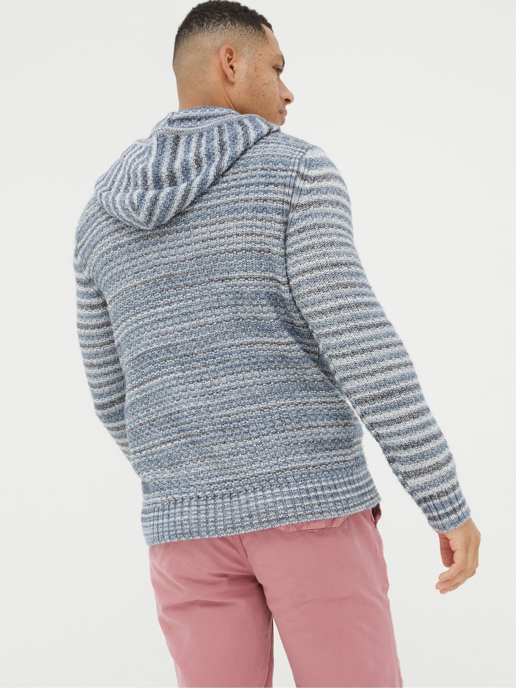 Blue Trescowe Knitted Hoodie - Image 2 of 5