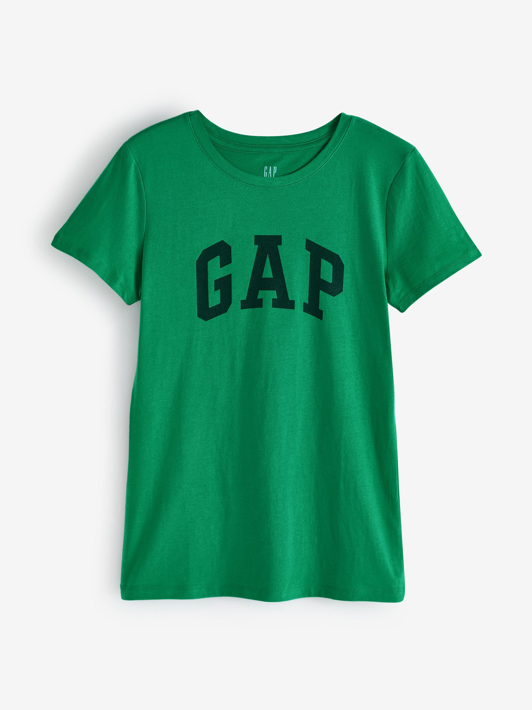 Green Logo Cotton Logo Short Sleeve Crew Neck T-Shirt - Image 1 of 3