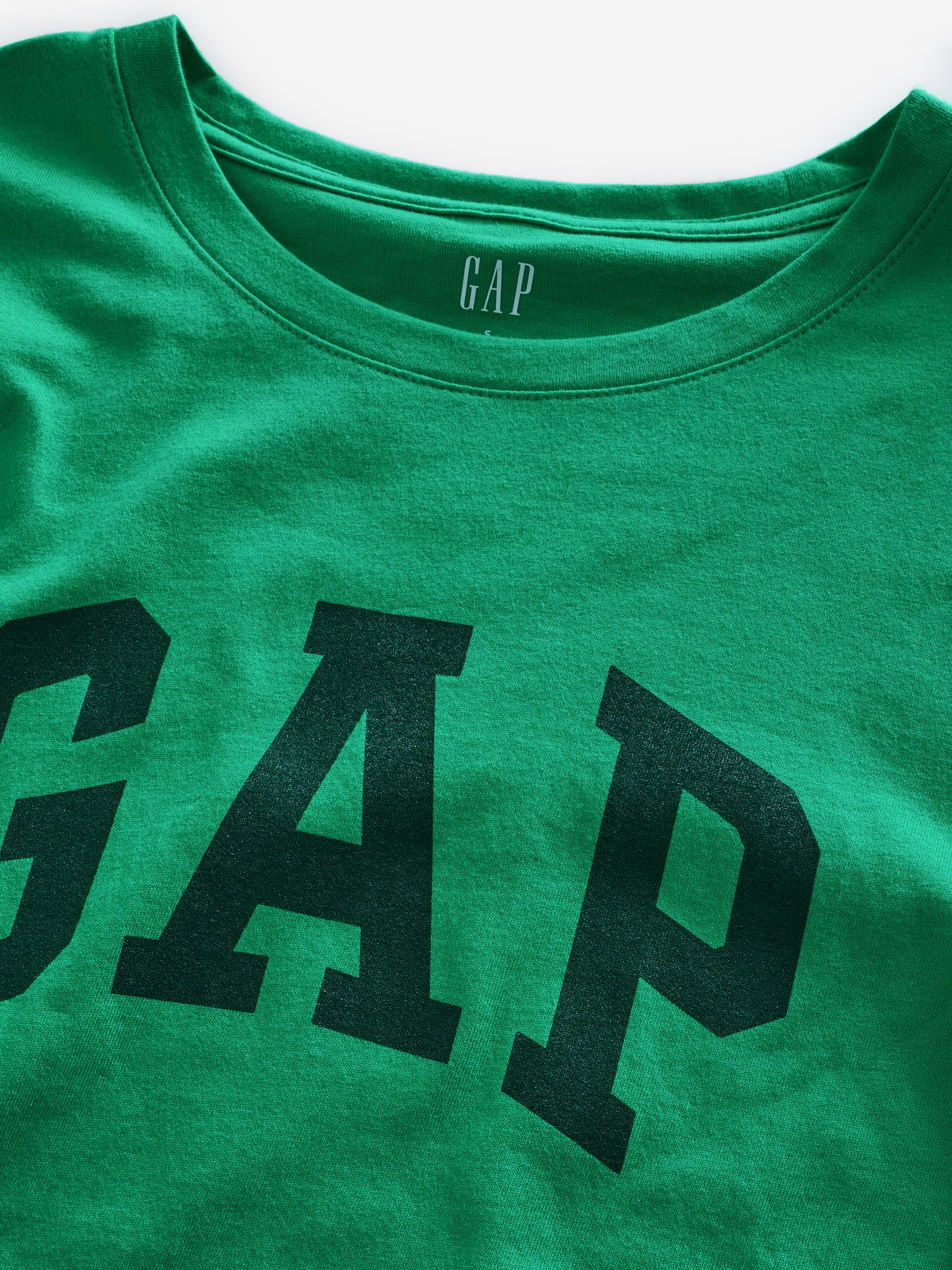 Green Logo Cotton Logo Short Sleeve Crew Neck T-Shirt - Image 3 of 3