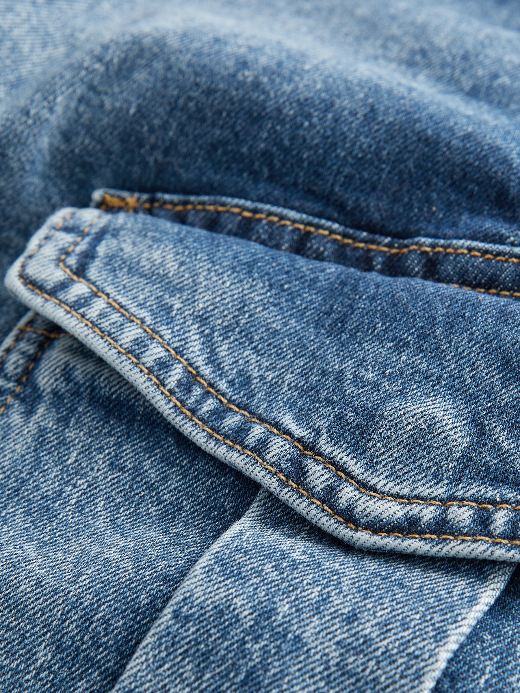 Blue Cargo Denim Maxi Skirt - Image 8 of 8