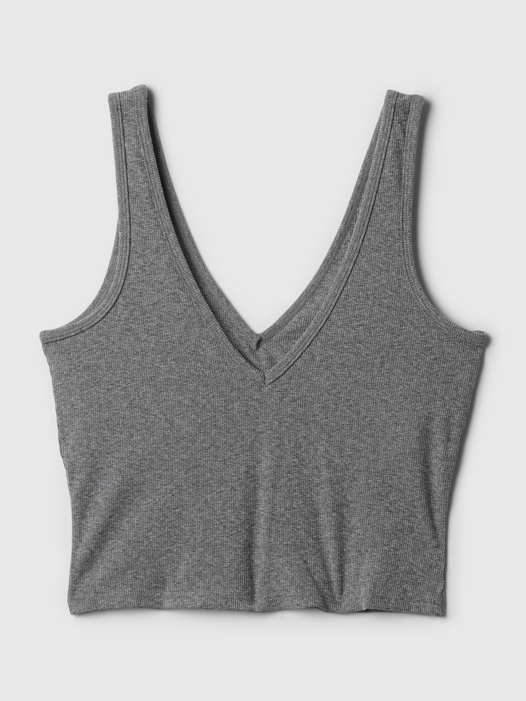 Grey Built-in-Bra V-Neck Vest - Image 4 of 5