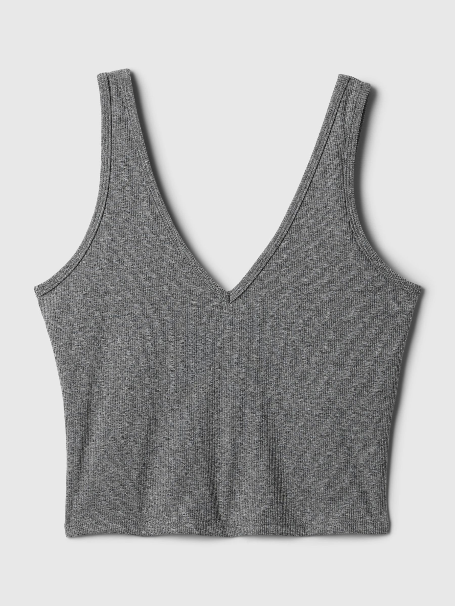 Grey Built-in-Bra V-Neck Vest - Image 5 of 5