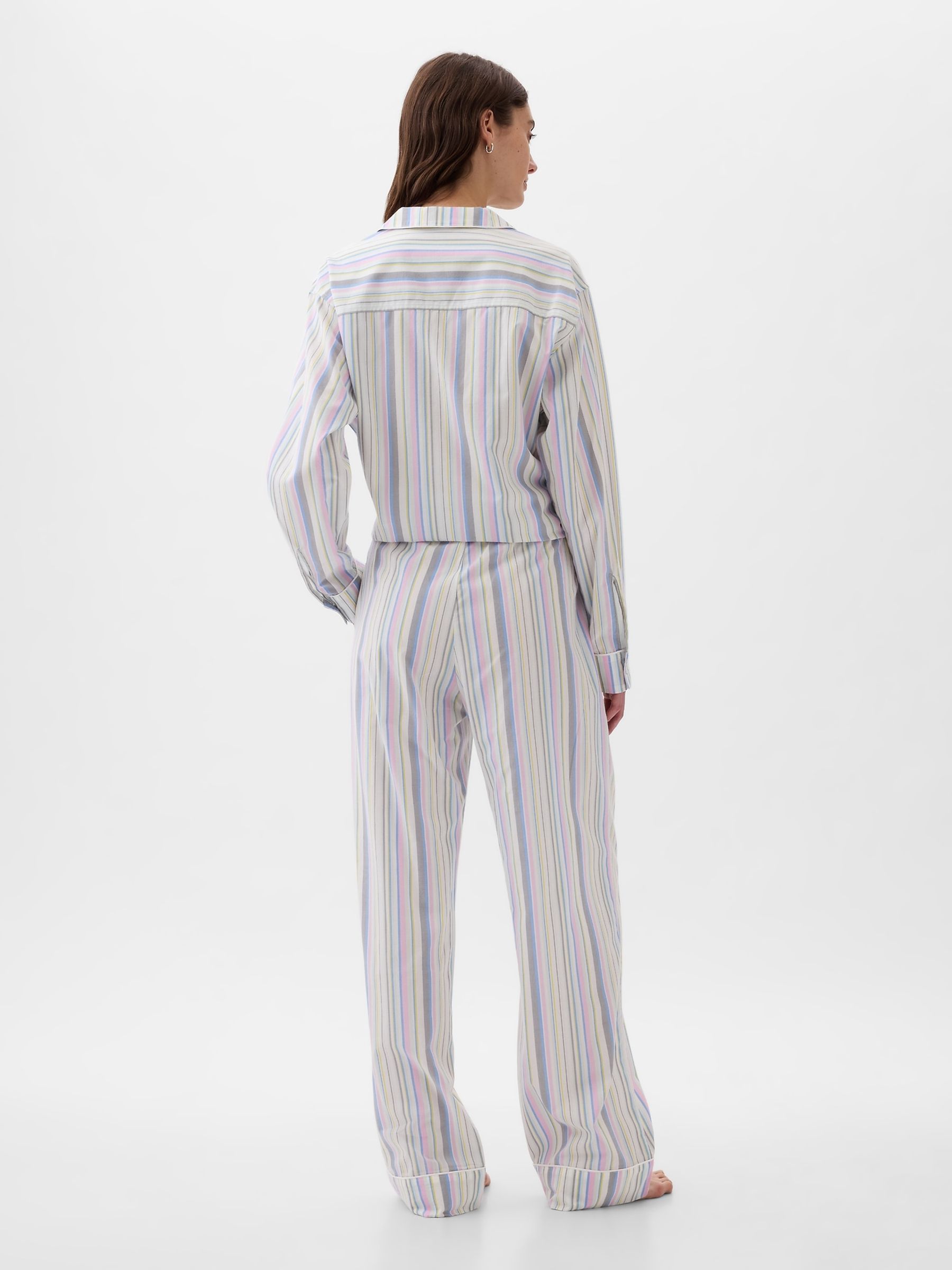 Blue Stripe Poplin Pyjama Trousers - Image 2 of 3