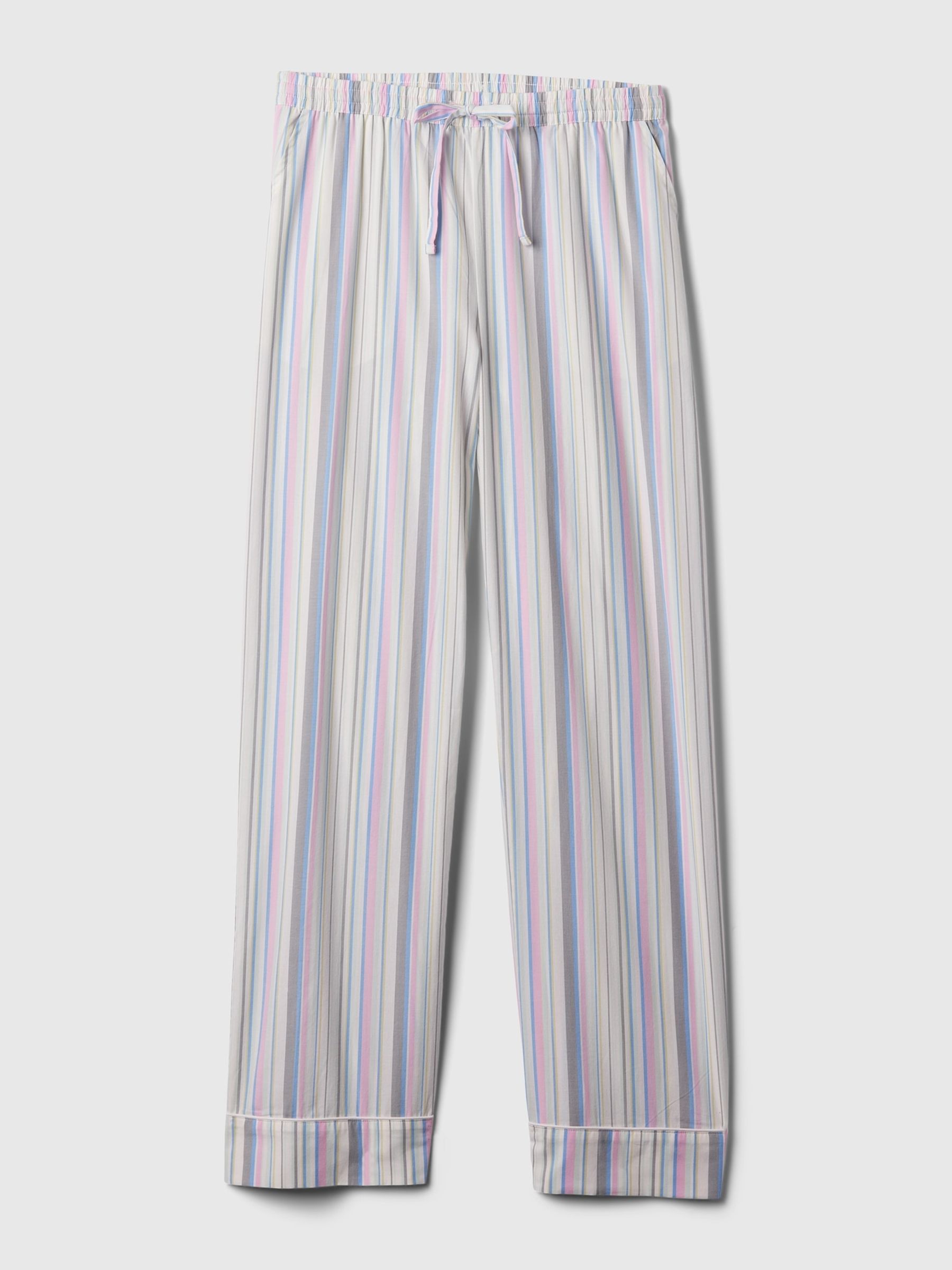 Blue Stripe Poplin Pyjama Trousers - Image 3 of 3