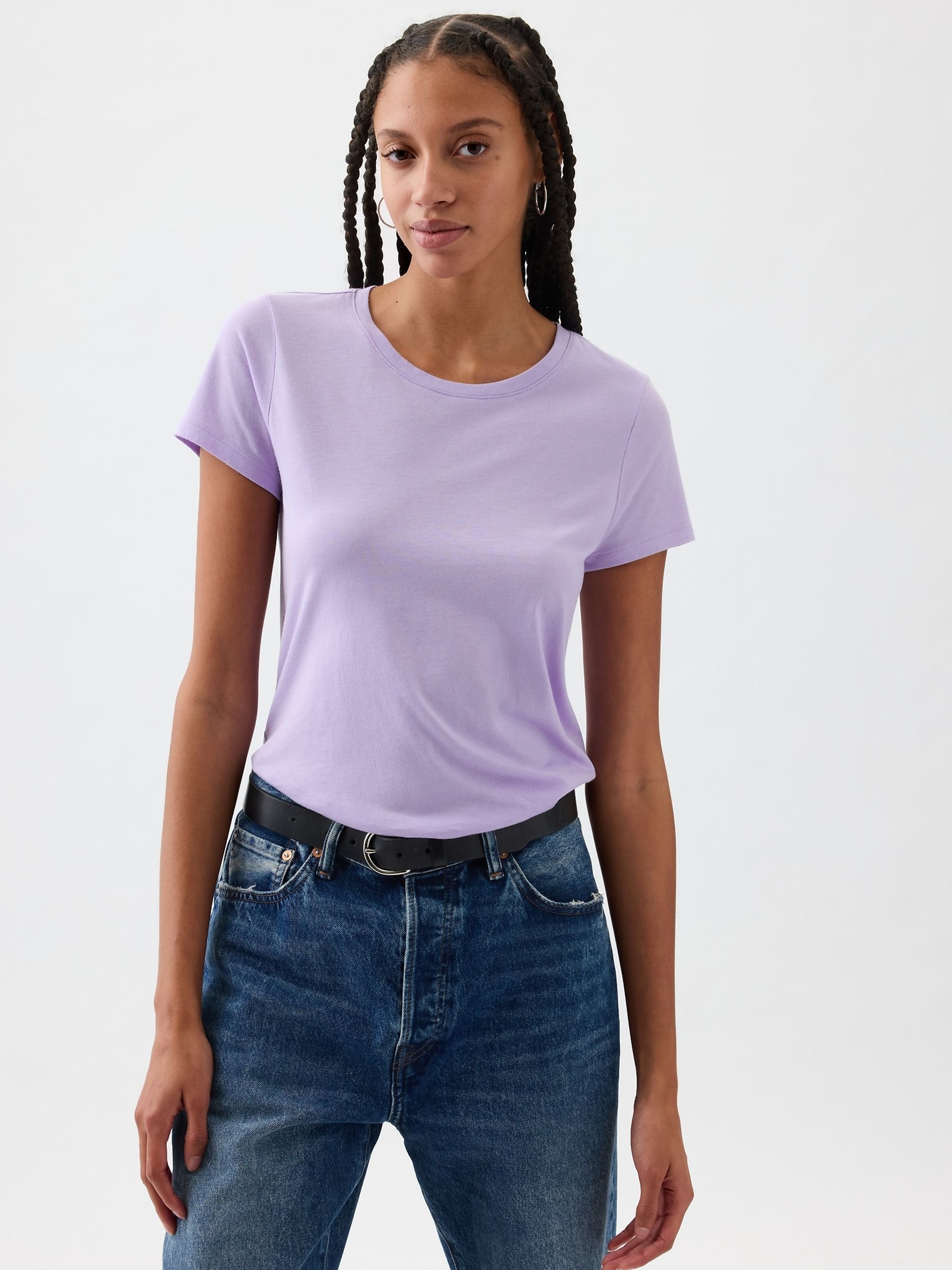 Purple Favourite Crew Neck Short Sleeve T-Shirt - Image 1 of 1