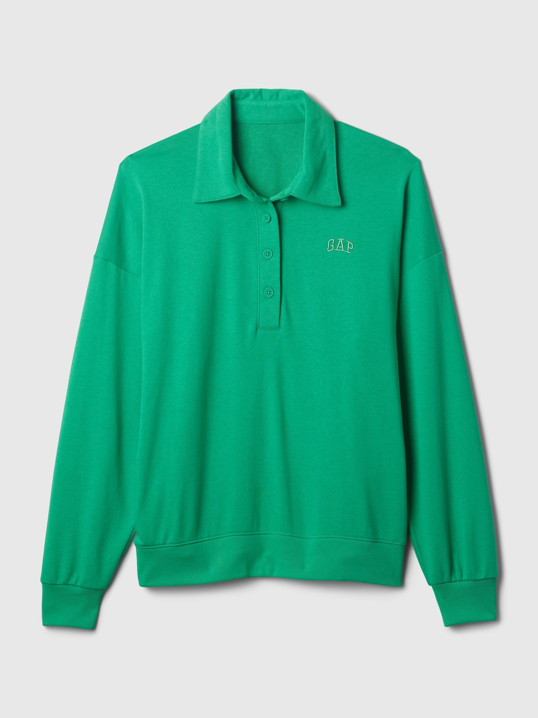 Green Logo Polo Sweatshirt - Image 3 of 3