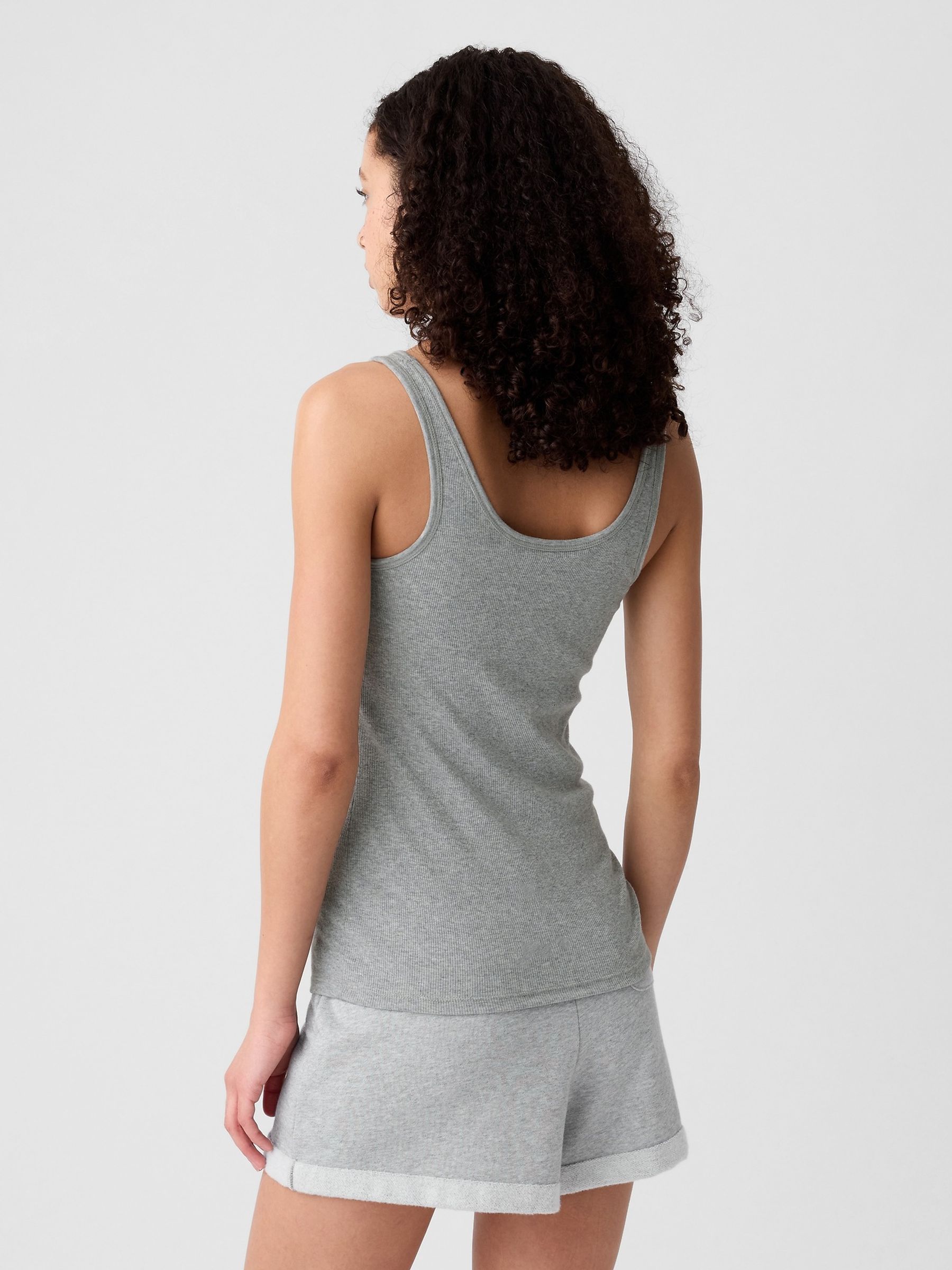 Grey Ribbed Support Vest - Image 2 of 5