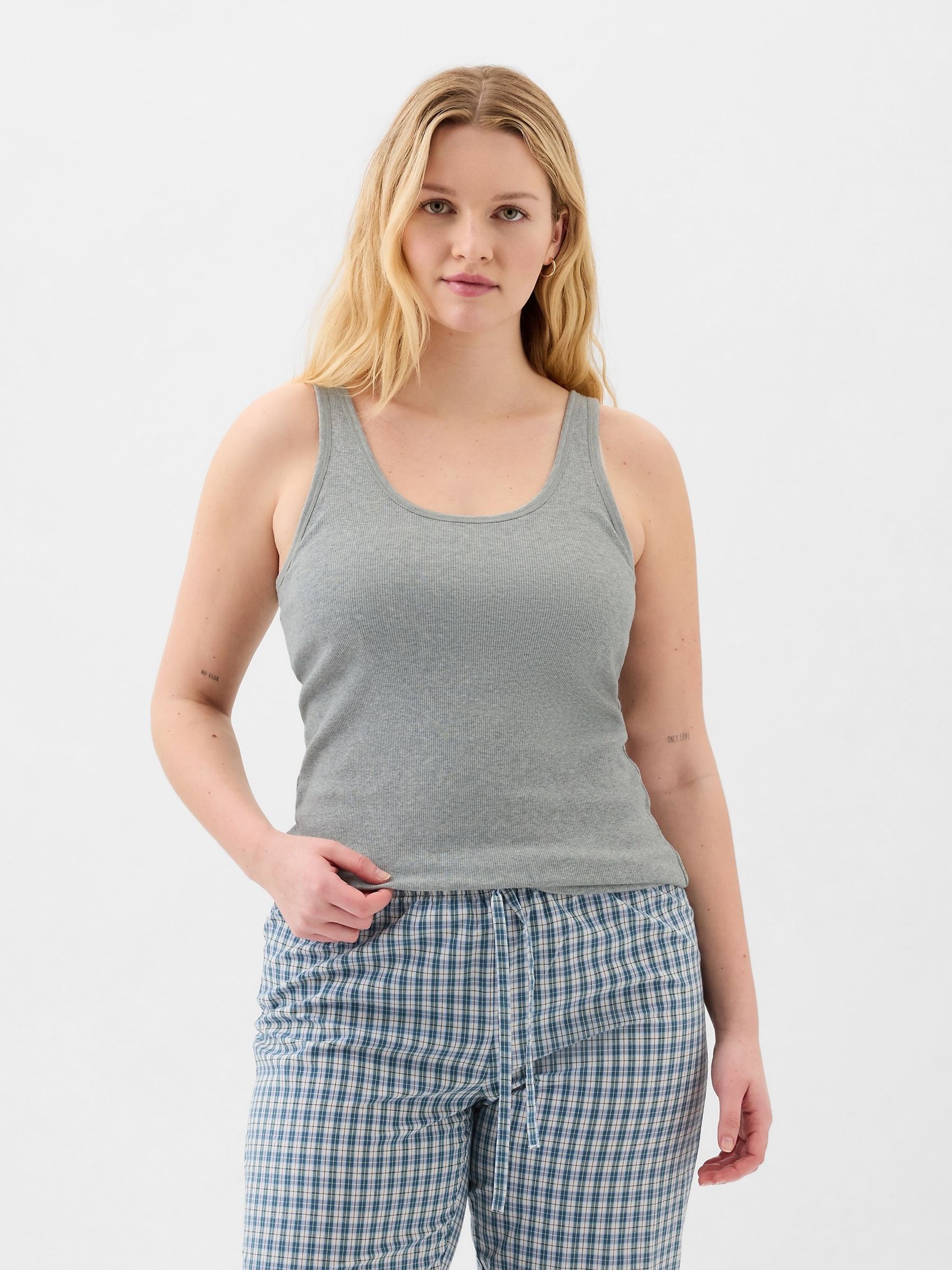Grey Ribbed Support Vest - Image 4 of 5
