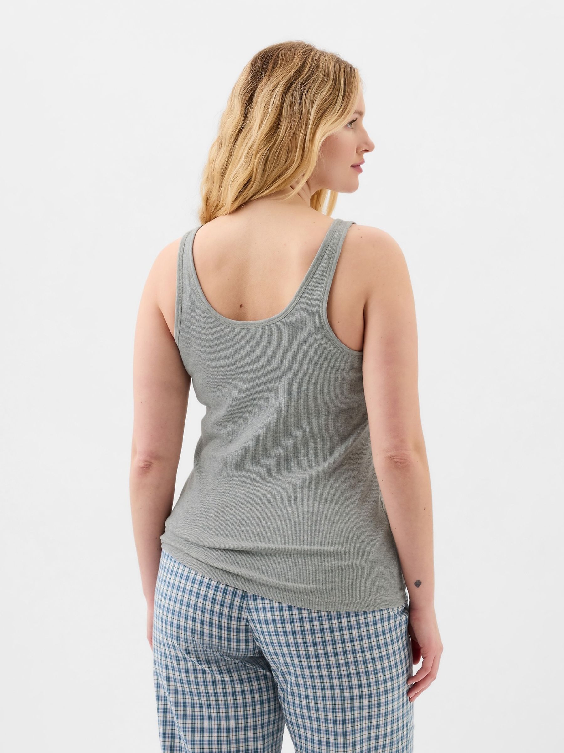 Grey Ribbed Support Vest - Image 5 of 5