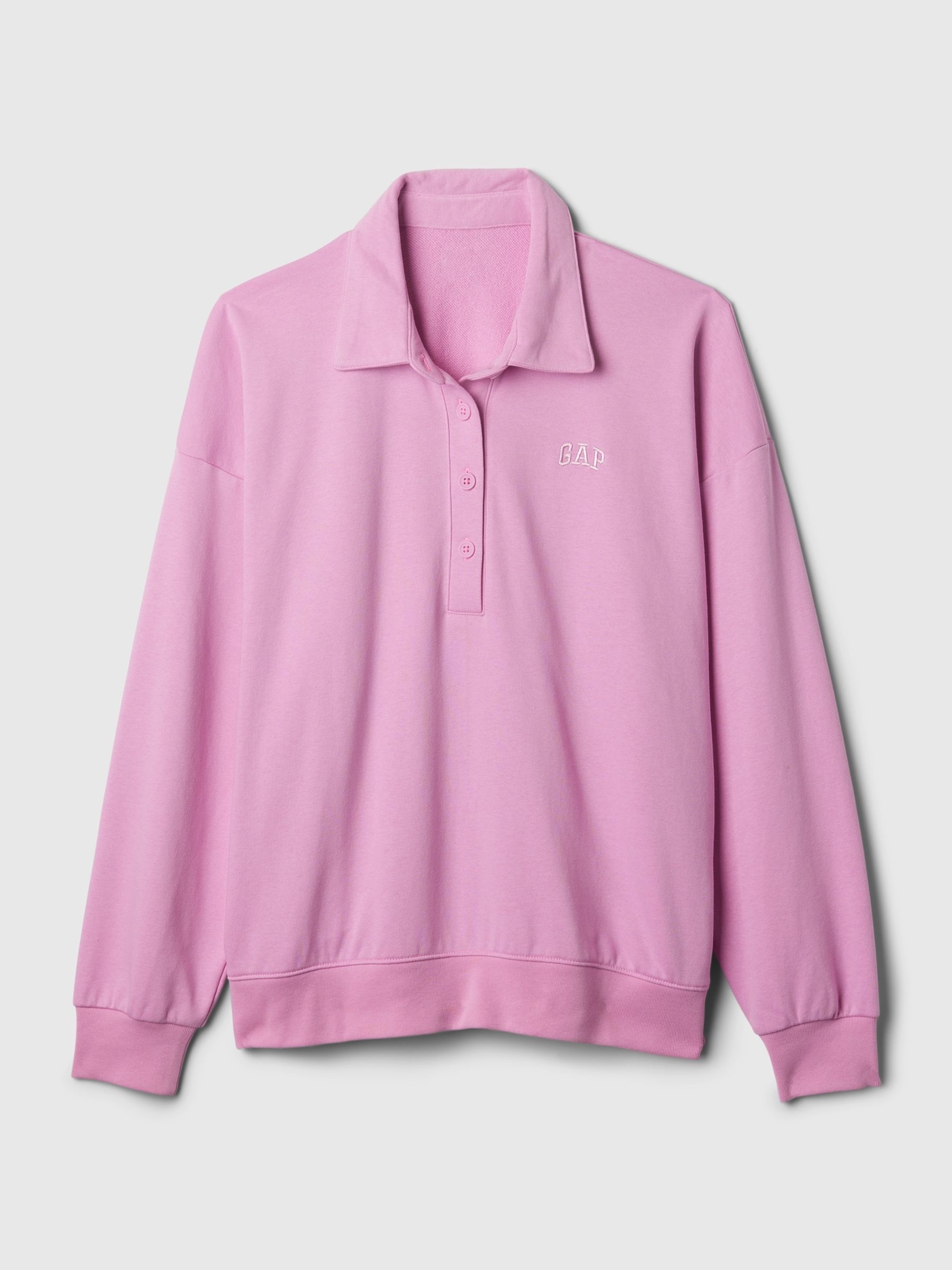 Pink Logo Polo Sweatshirt - Image 3 of 3