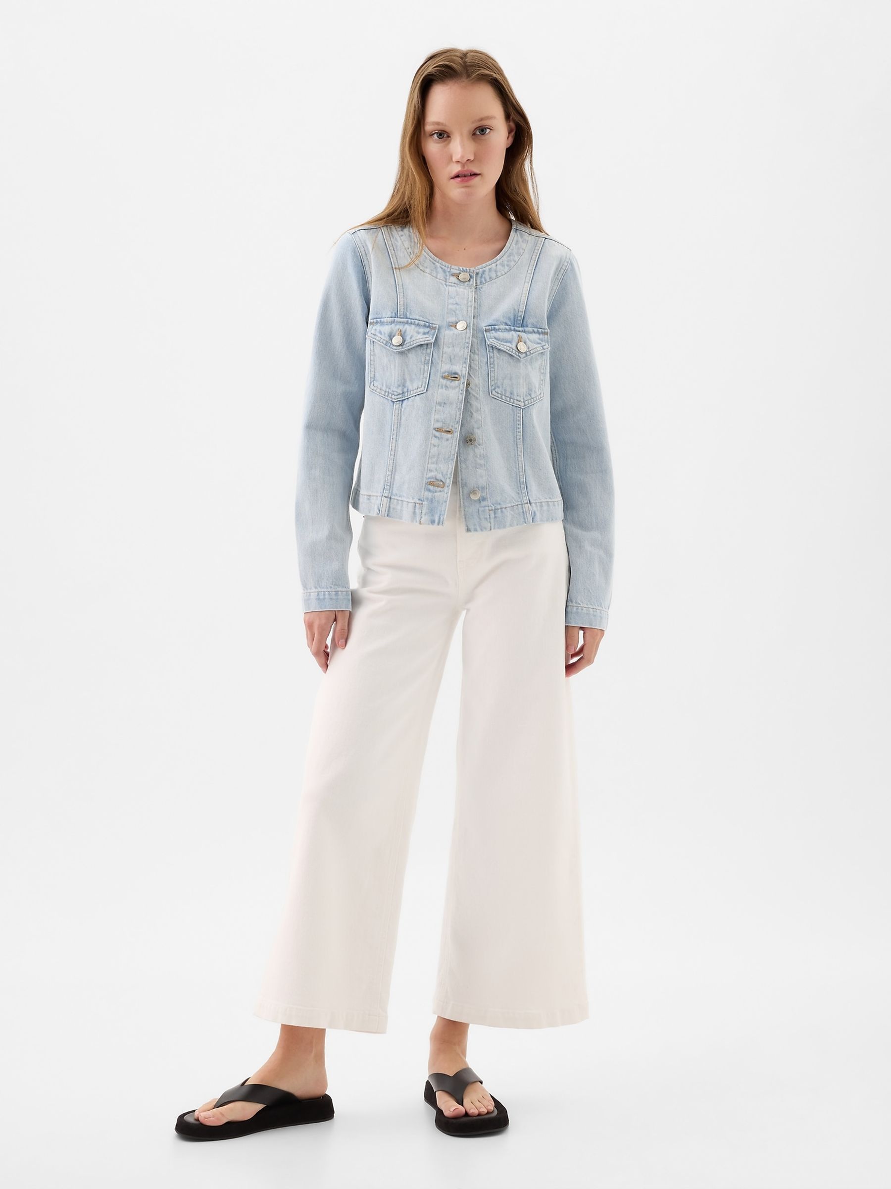 Blue Denim Jacket with Washwell - Image 1 of 3