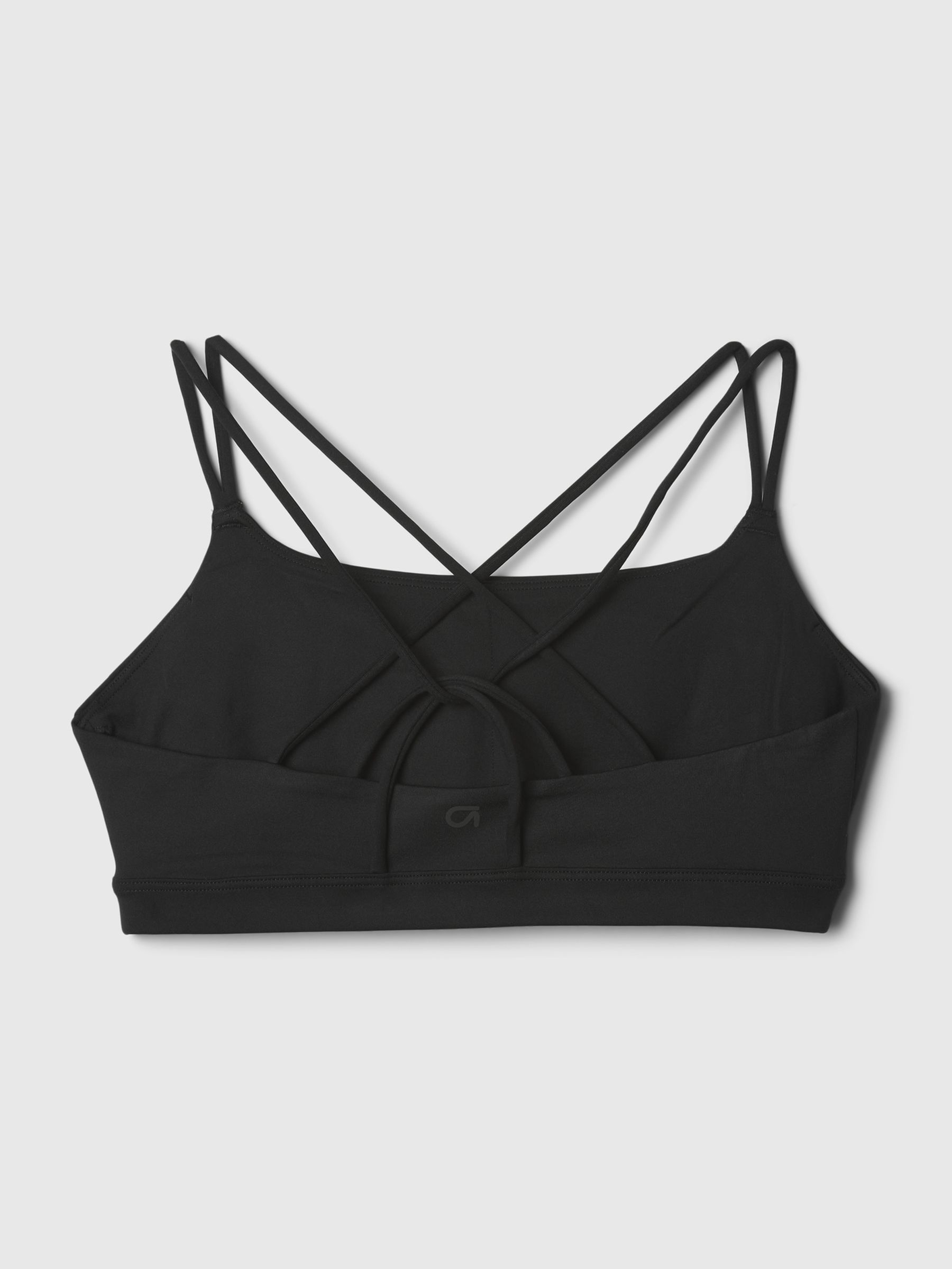 Black Power Medium Impact Racerback Strappy Sports Bra - Image 5 of 5