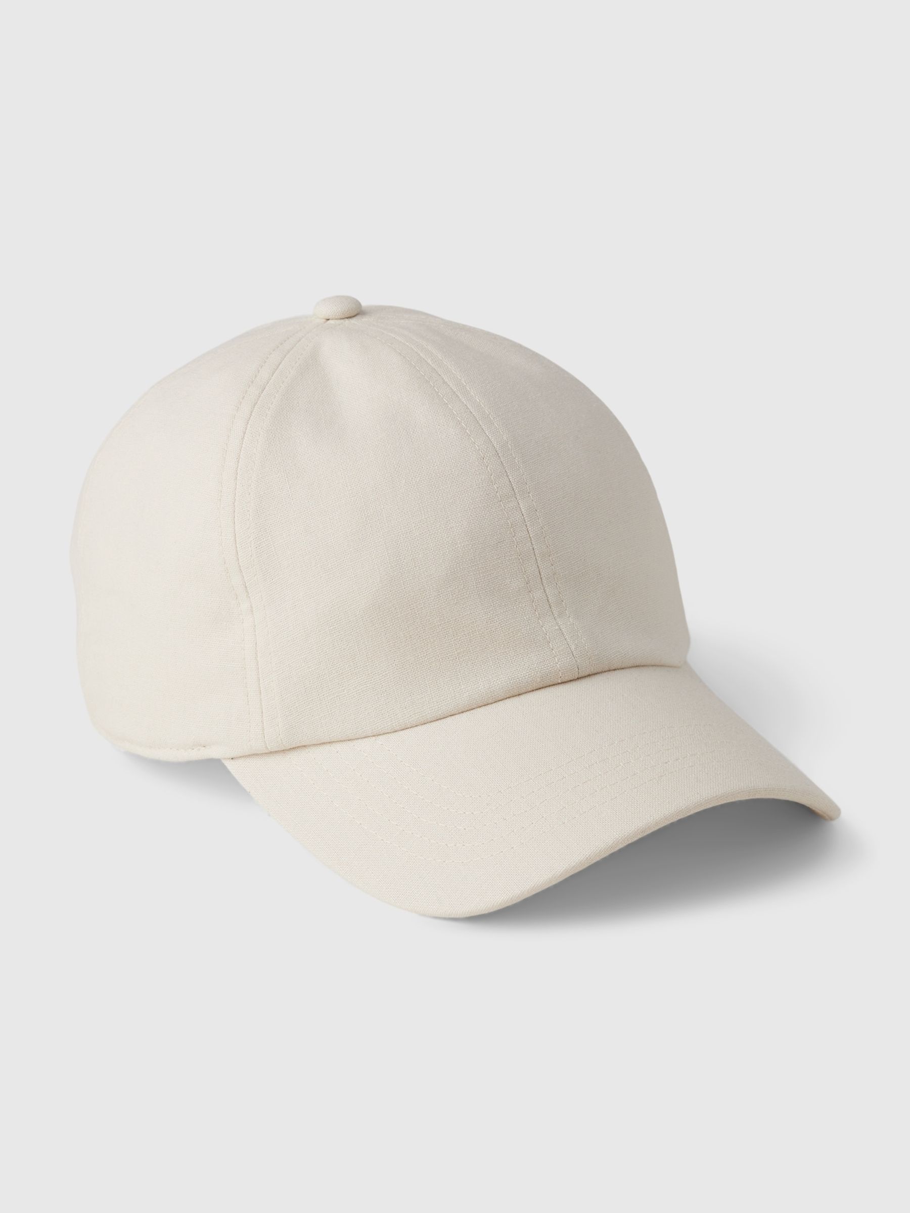 Neutral Adults Linen Cotton Blend Baseball Hat - Image 1 of 1