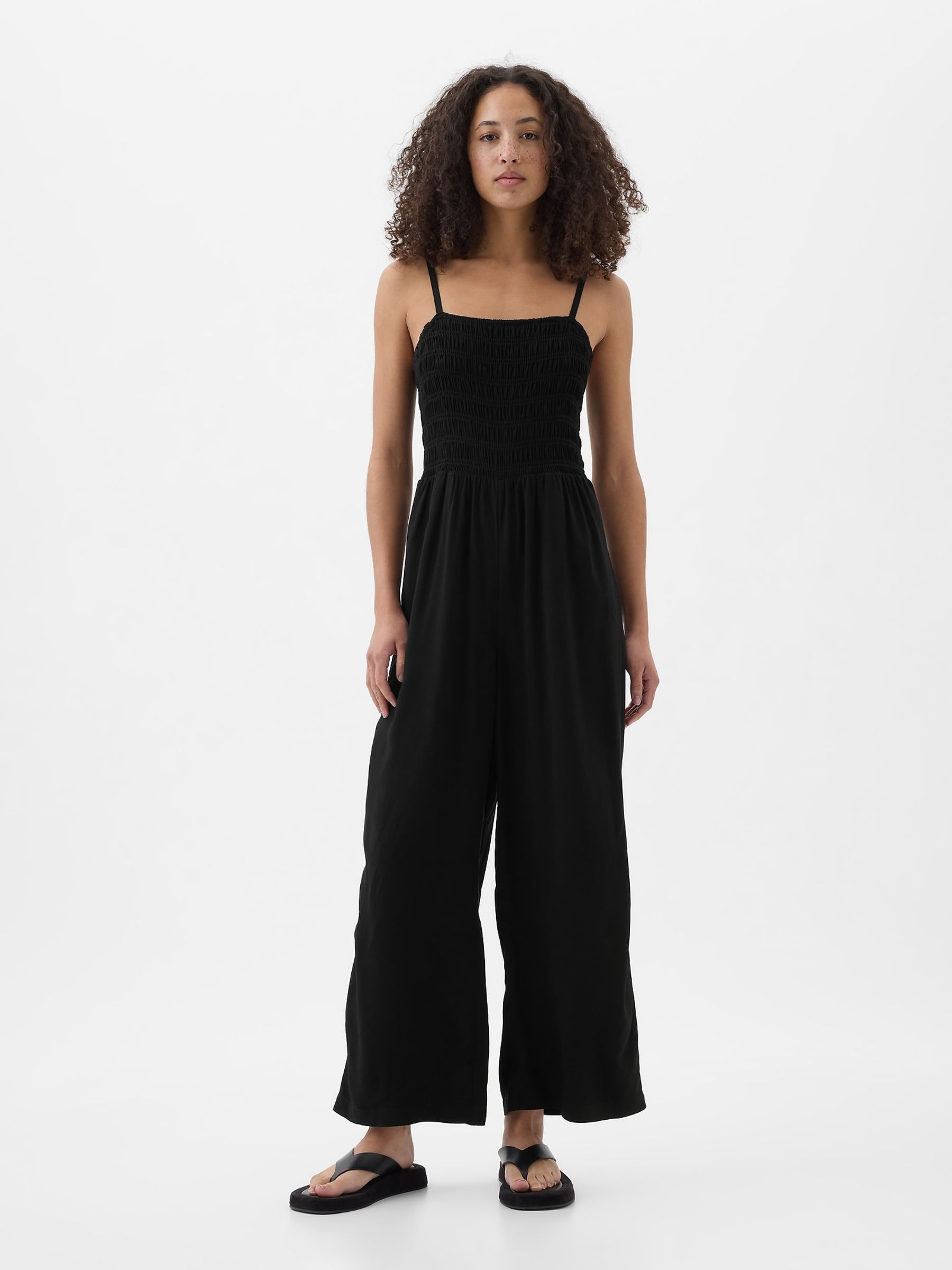 Black Wide Leg Jumpsuit - Image 3 of 5