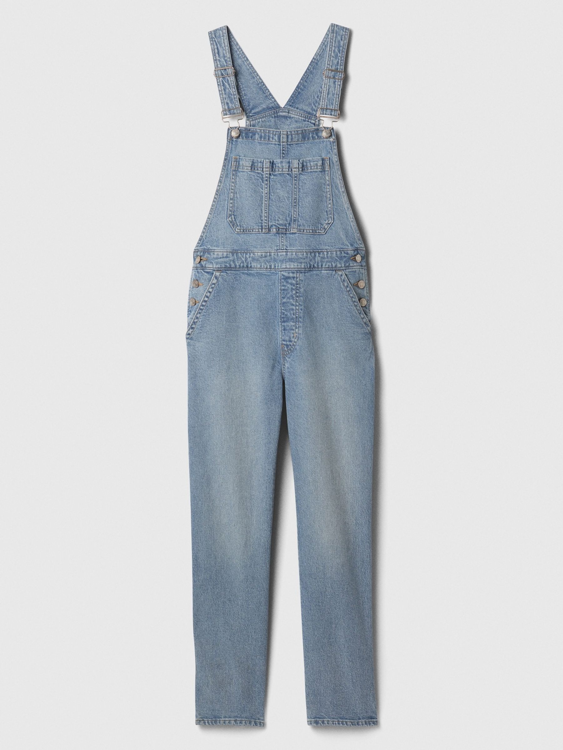 Blue Slouchy Denim Dungarees - Image 5 of 5