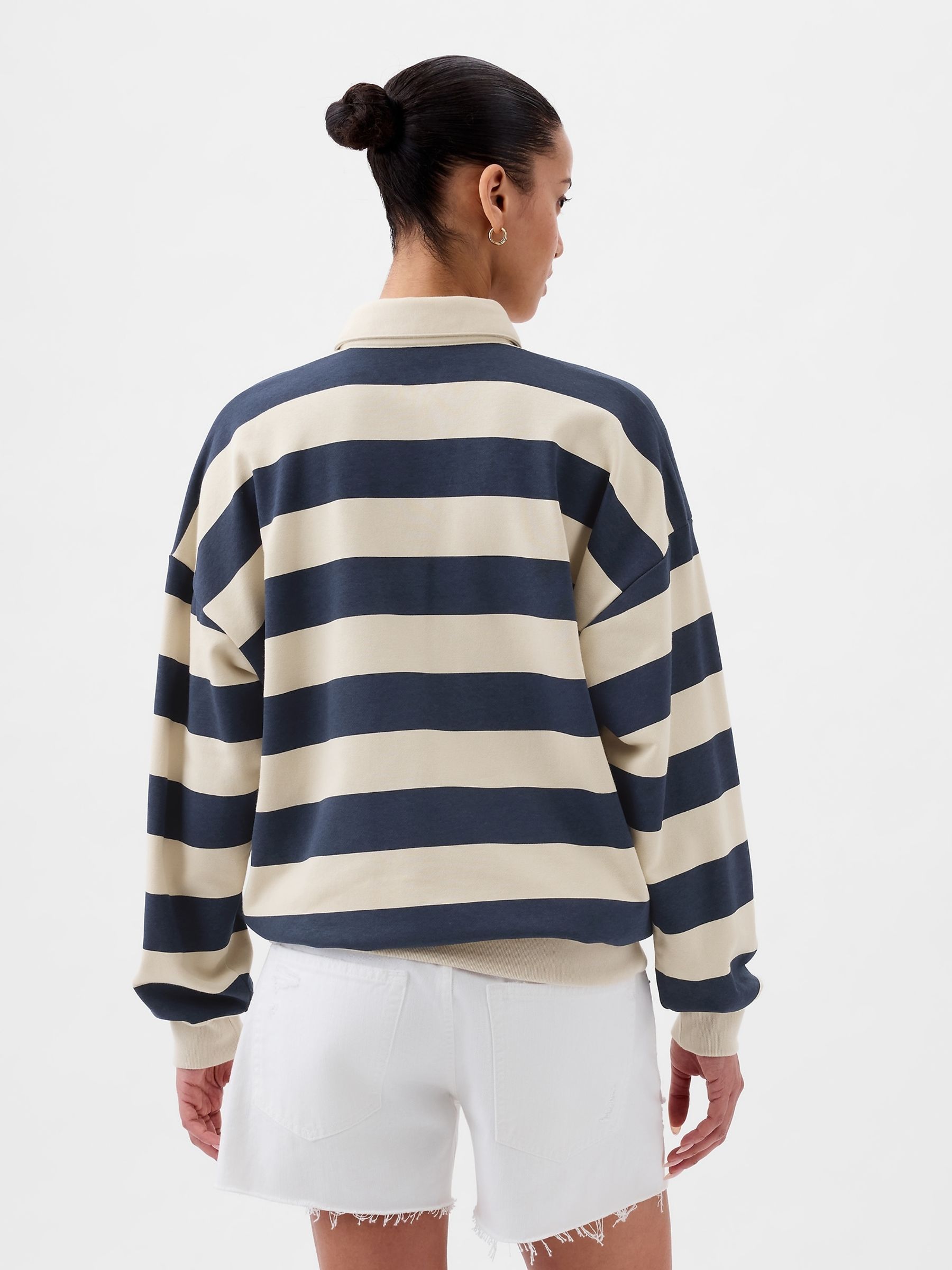 Blue Logo Polo Sweatshirt - Image 2 of 3