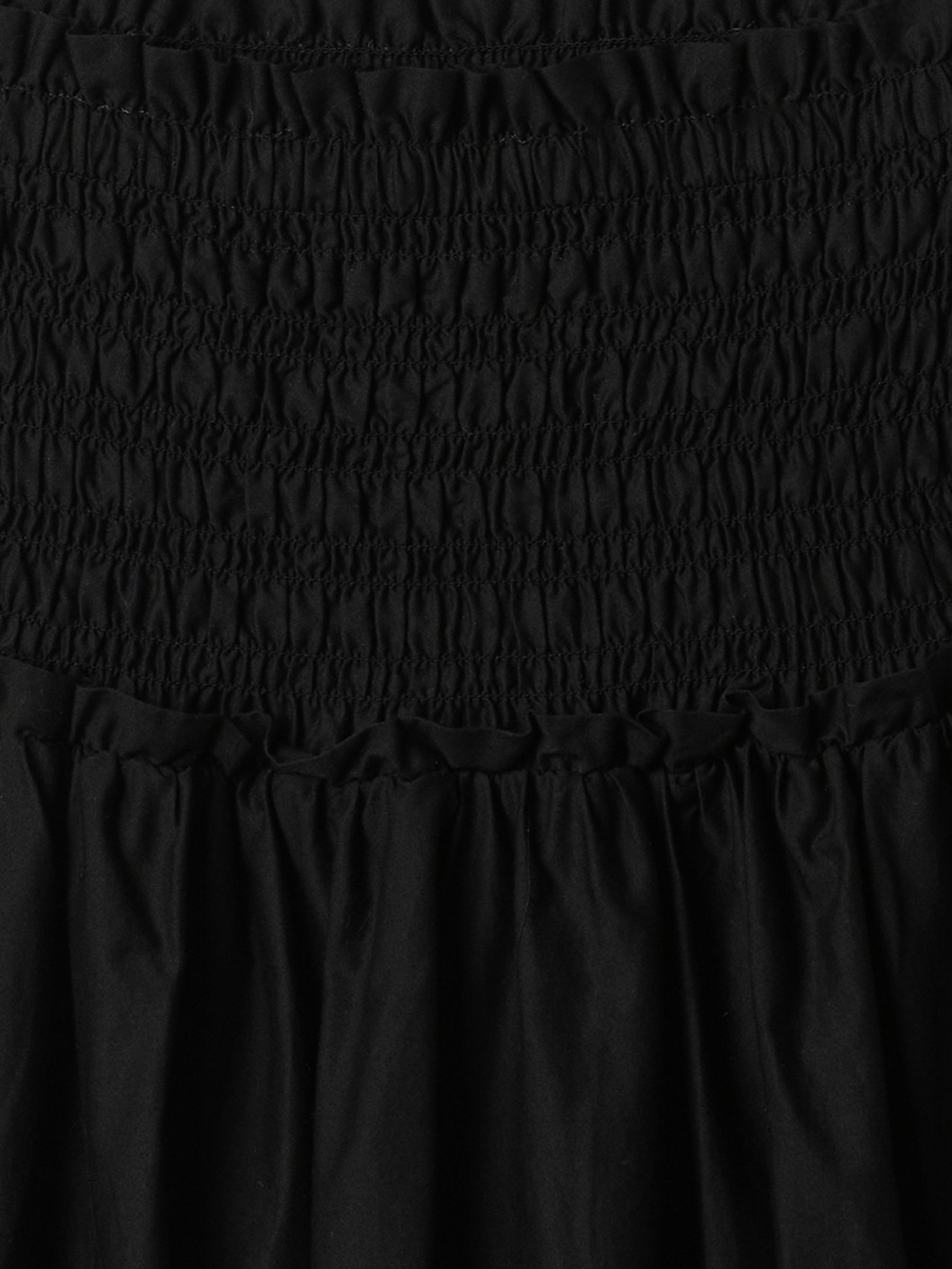Black Smocked Eyelet Mini Skirt - Image 4 of 4