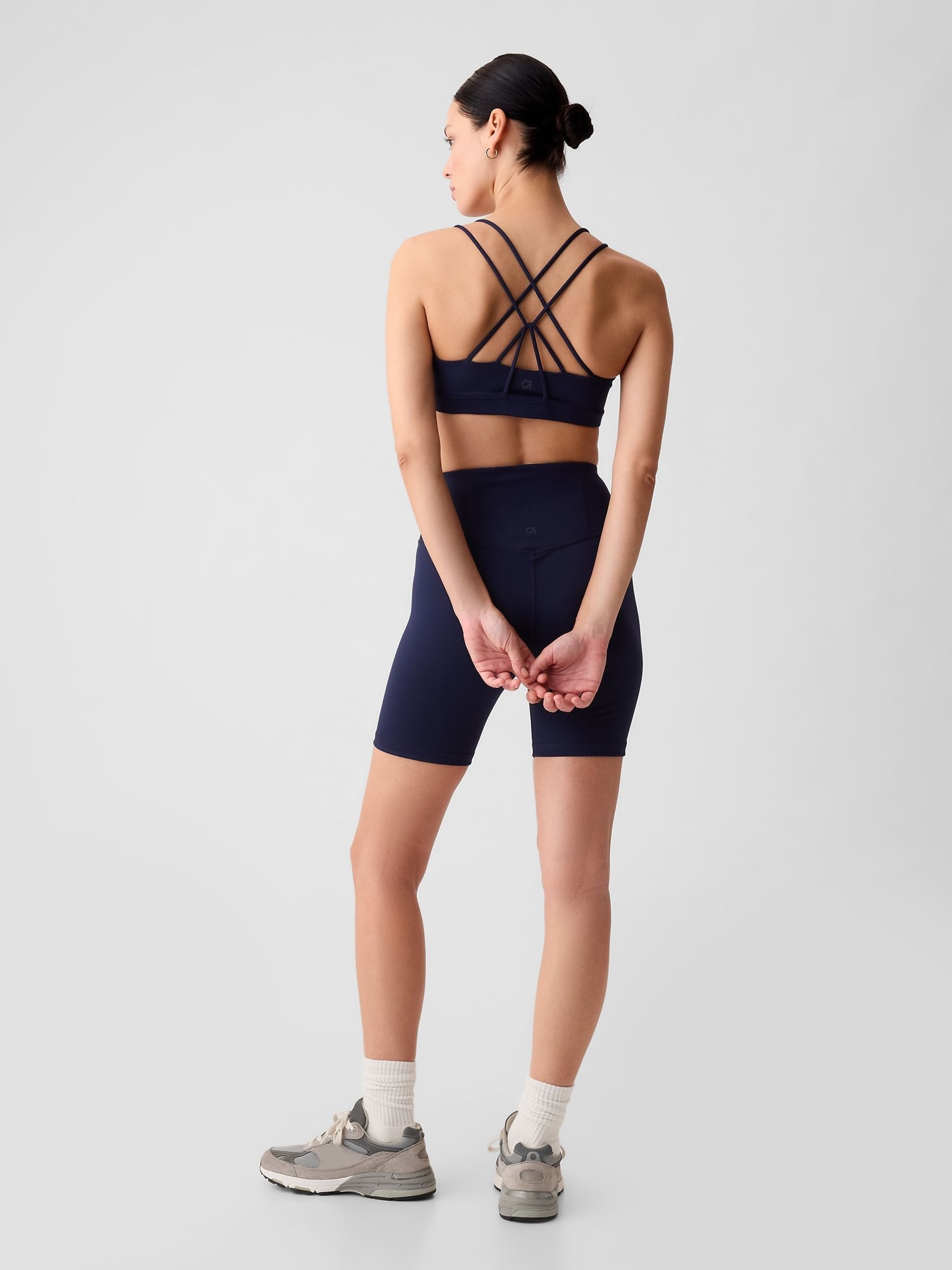 Blue Power Medium Impact Racerback Sports Bra - Image 2 of 3