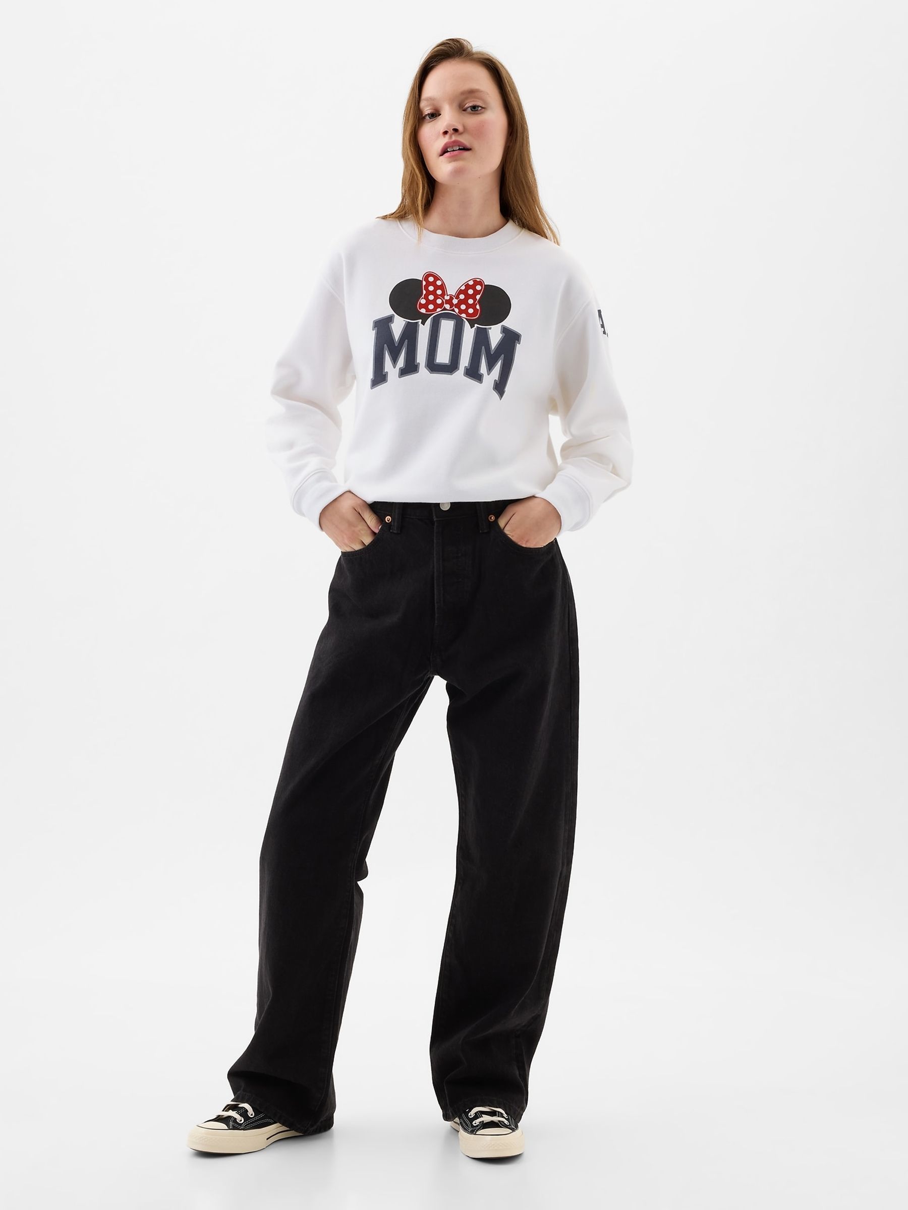 White Disney Mom Graphic Logo Sweatshirt - Image 3 of 4