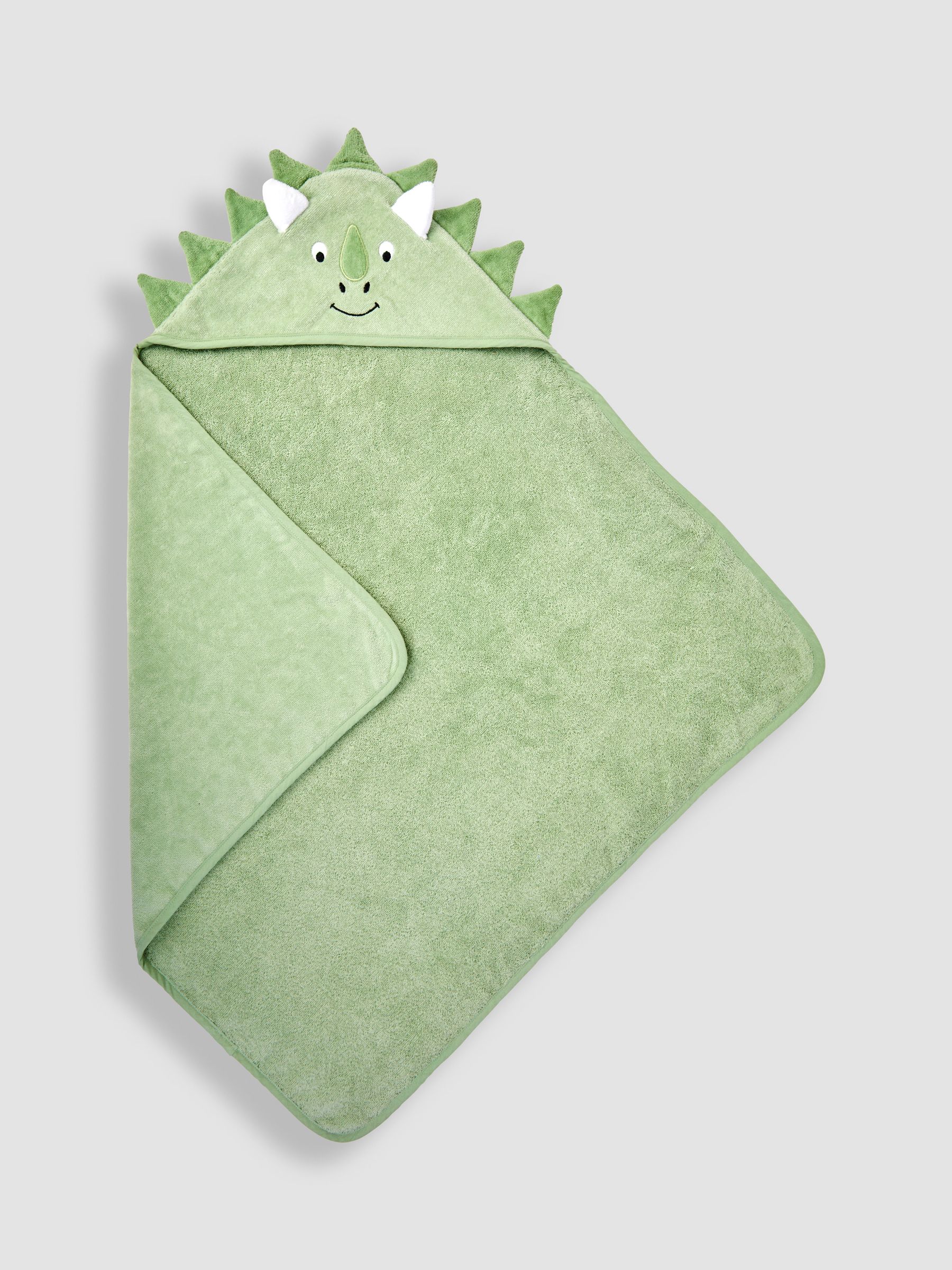 Green Dino Character Hooded Towel - Image 3 of 4