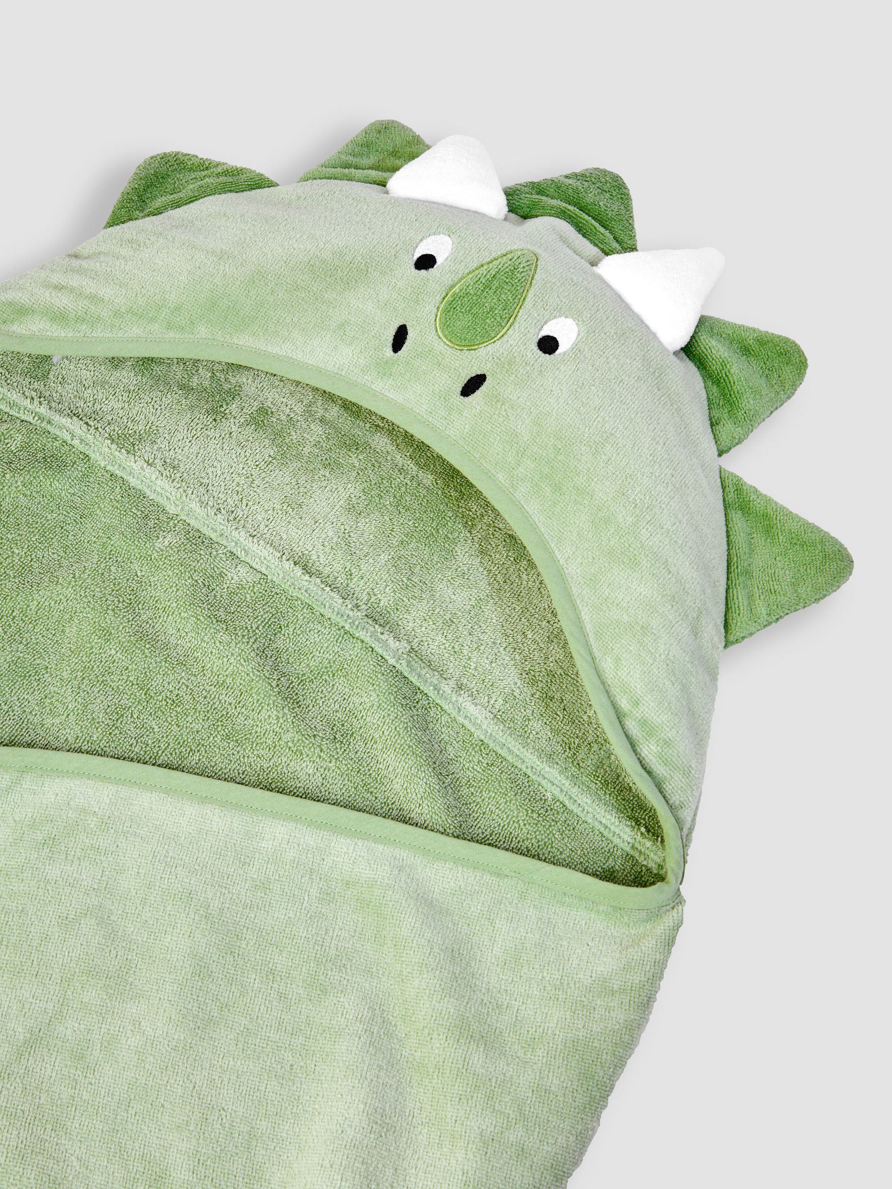 Green Dino Large Hooded Towel - Image 4 of 4