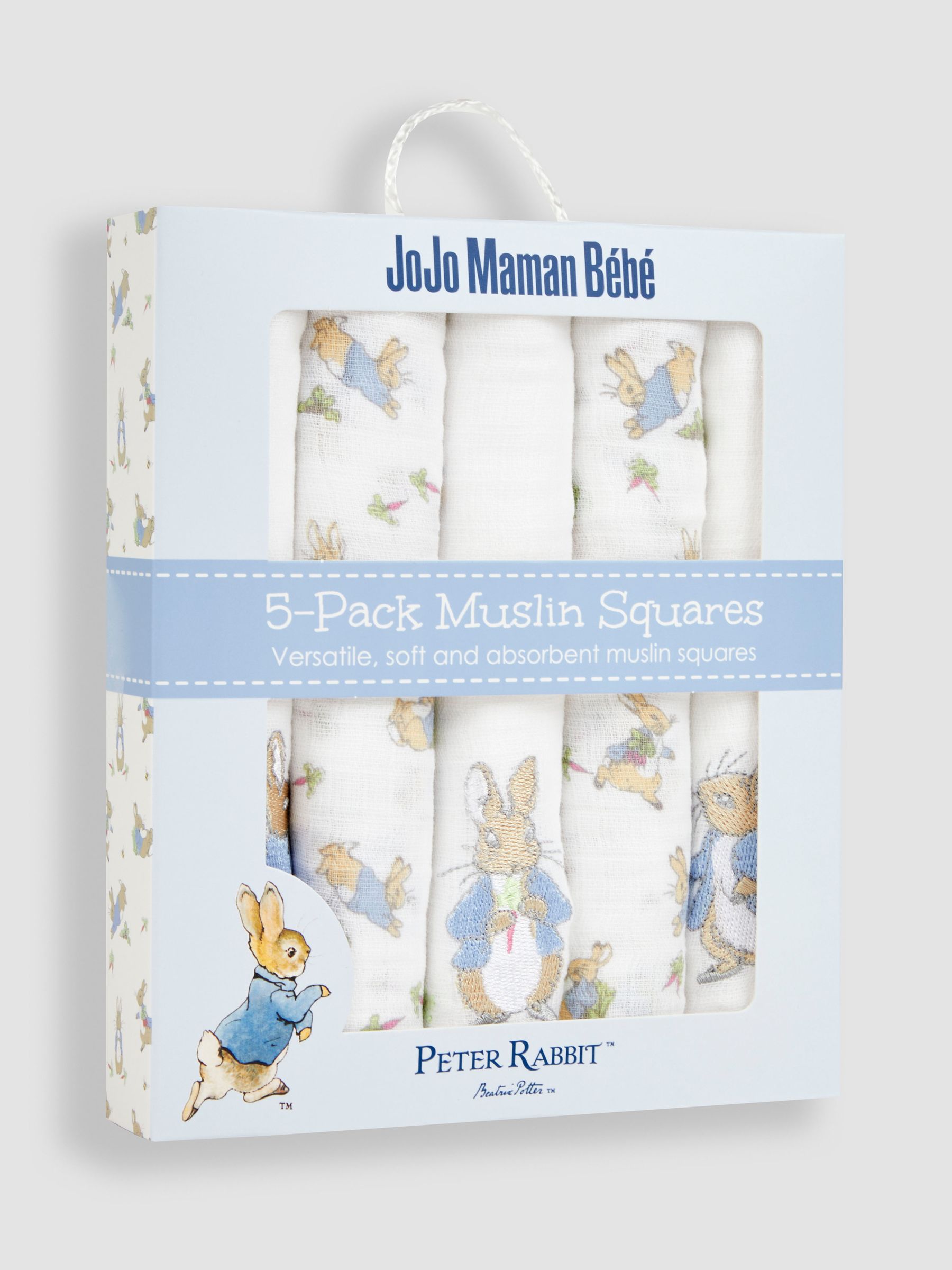 5-Pack Peter Rabbit Embroidered Muslins - Image 4 of 4