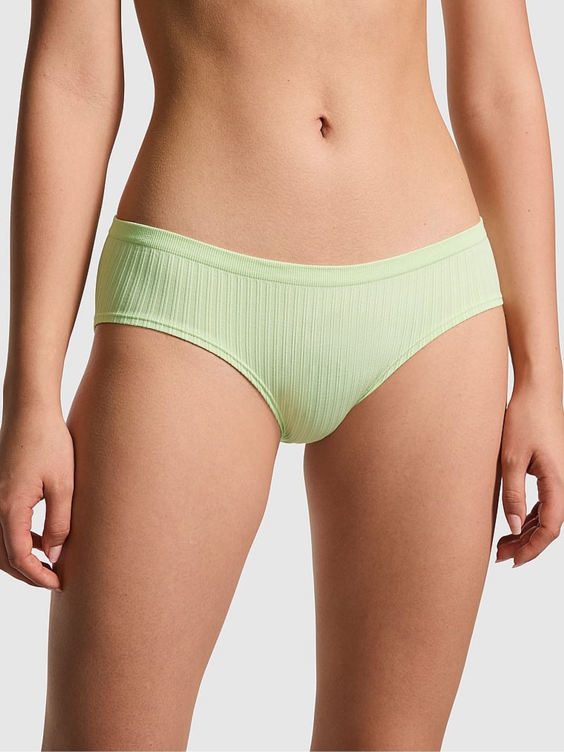 Lime Cream Green Denim Hipster Knickers - Image 1 of 3