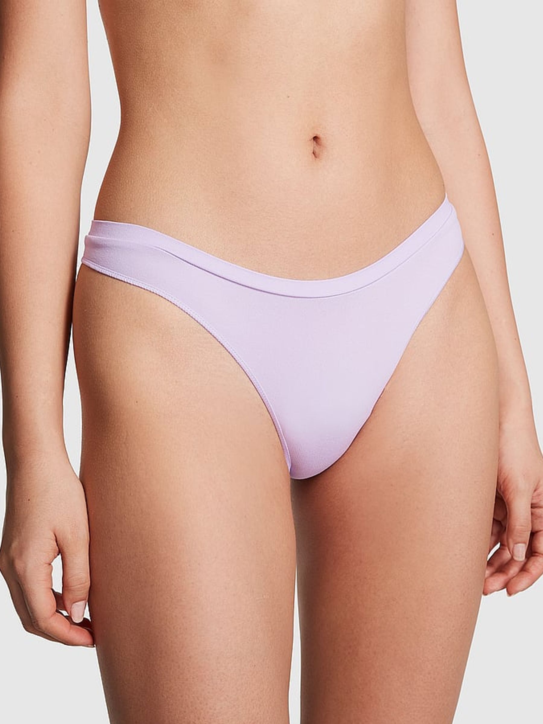 Black/Grey/Nude/Blue/Purple Thong 5 Pack Knickers - Image 2 of 3
