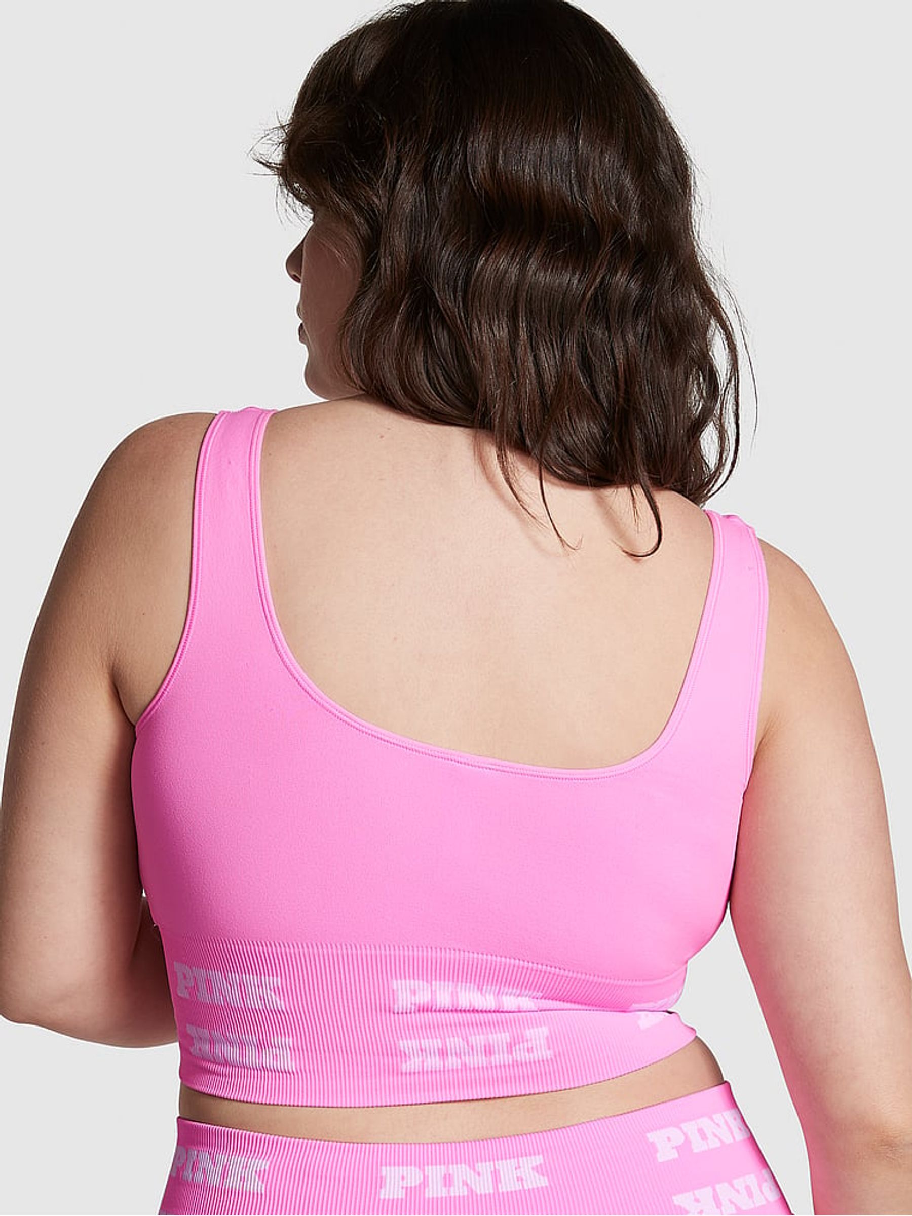 Lola Pink Seamless Logo Low Impact Sports Bra - Image 2 of 4