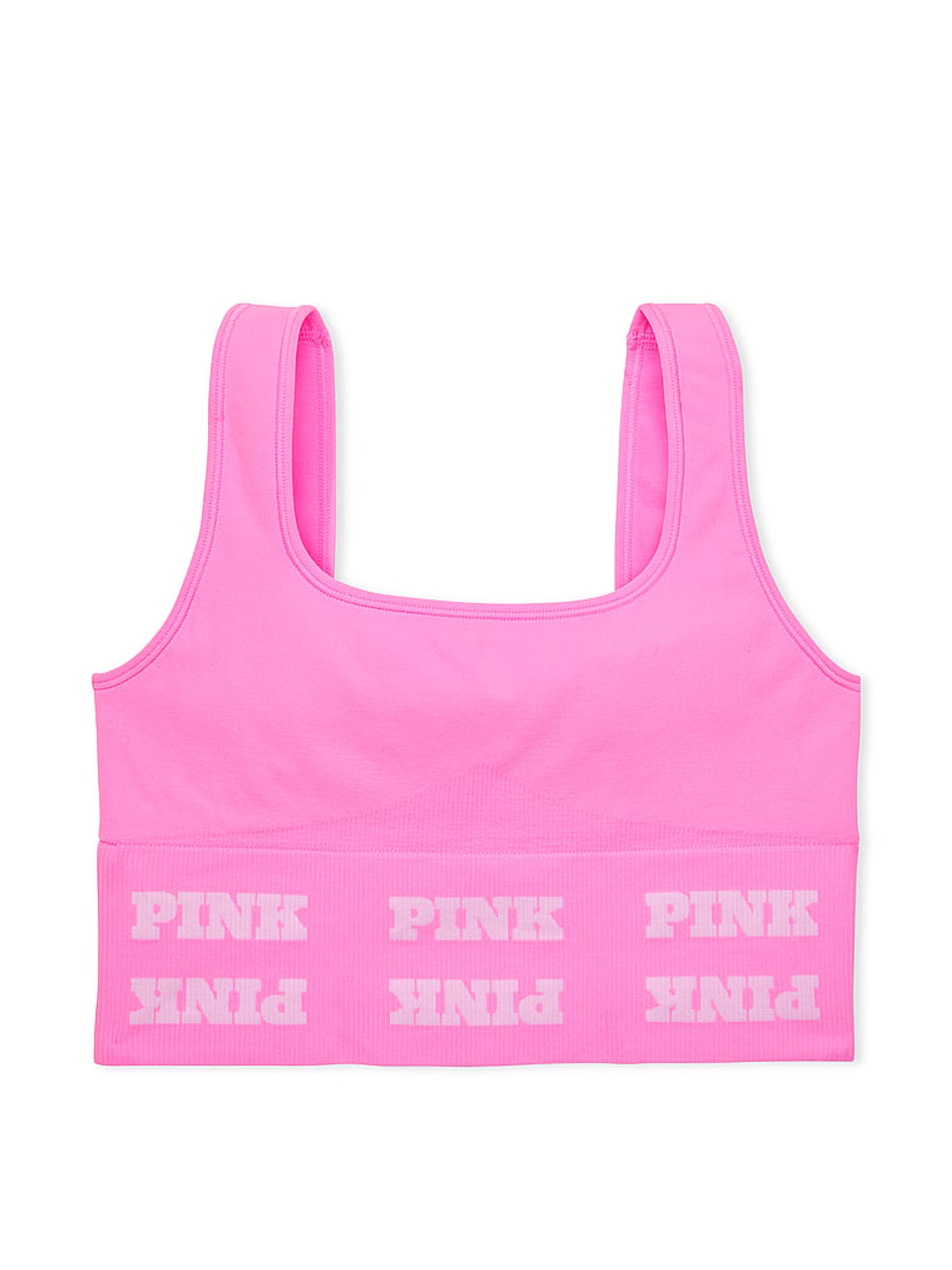 Lola Pink Seamless Logo Low Impact Sports Bra - Image 4 of 4