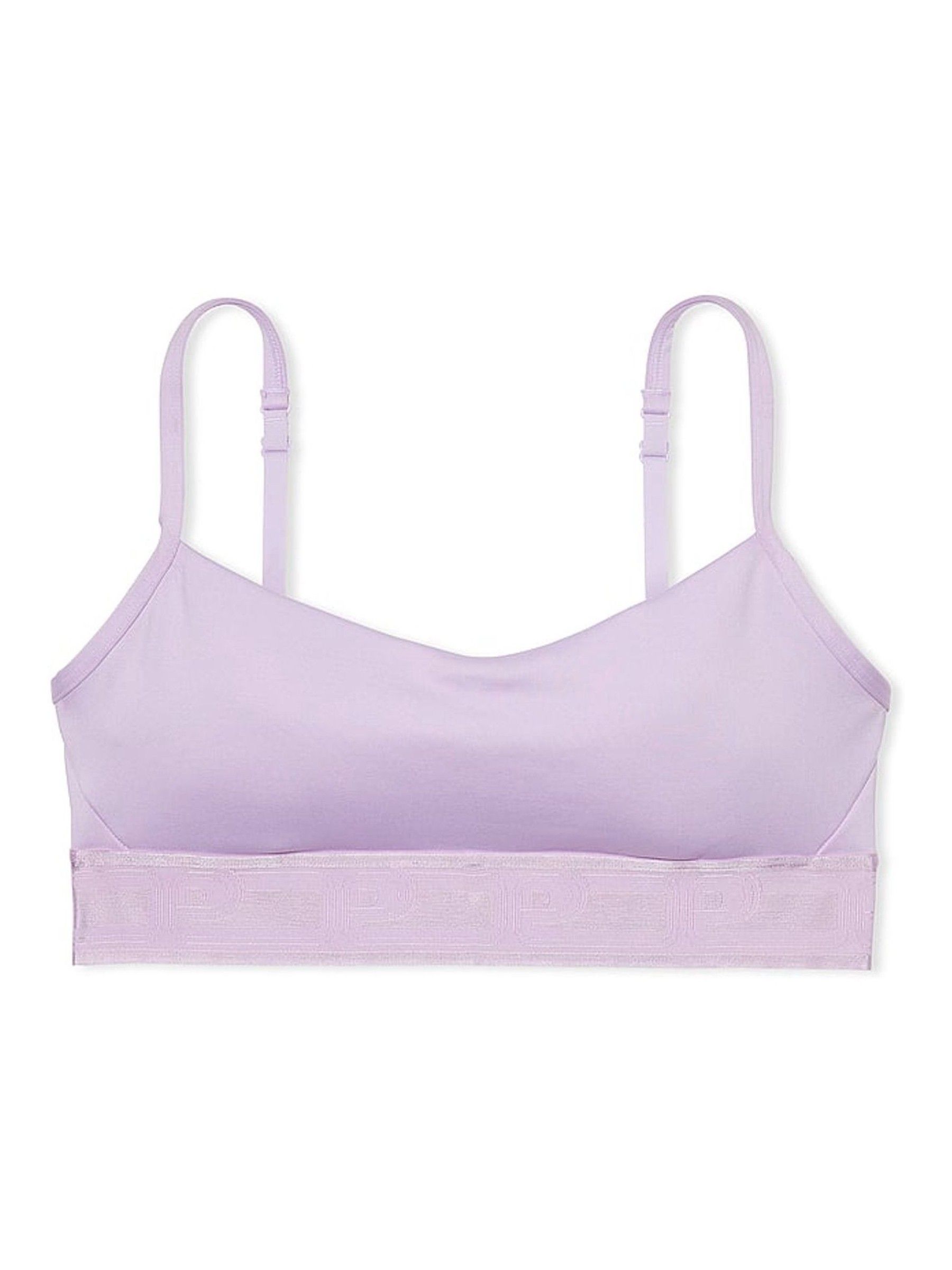 Pastel Lilac Purple Non Wired Lightly Lined Low Impact Sports Bra - Image 3 of 3