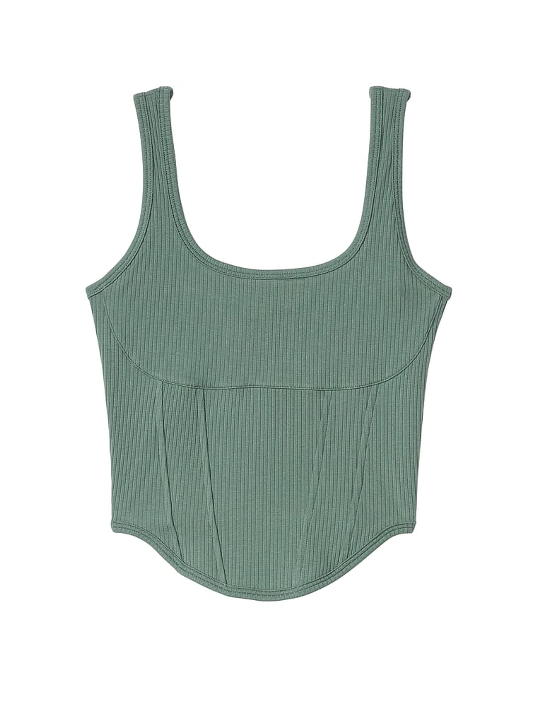 Fresh Forest Green Corset Bralette - Image 3 of 3