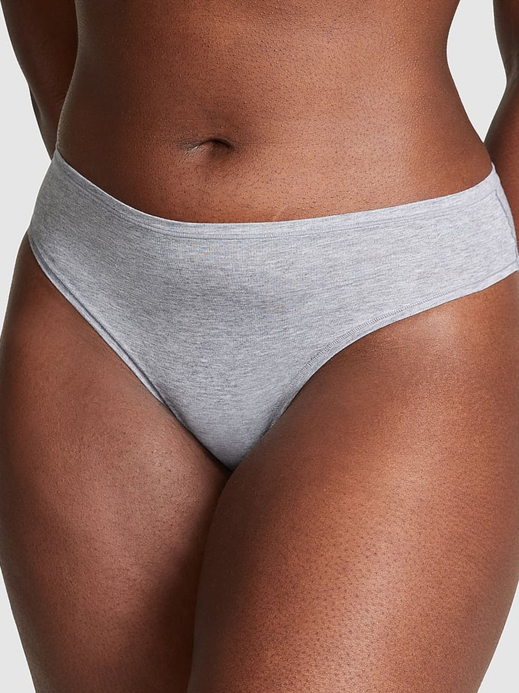 Black/Grey/White/Brown/Pink Cheeky Cotton 5 Pack Knickers - Image 2 of 3