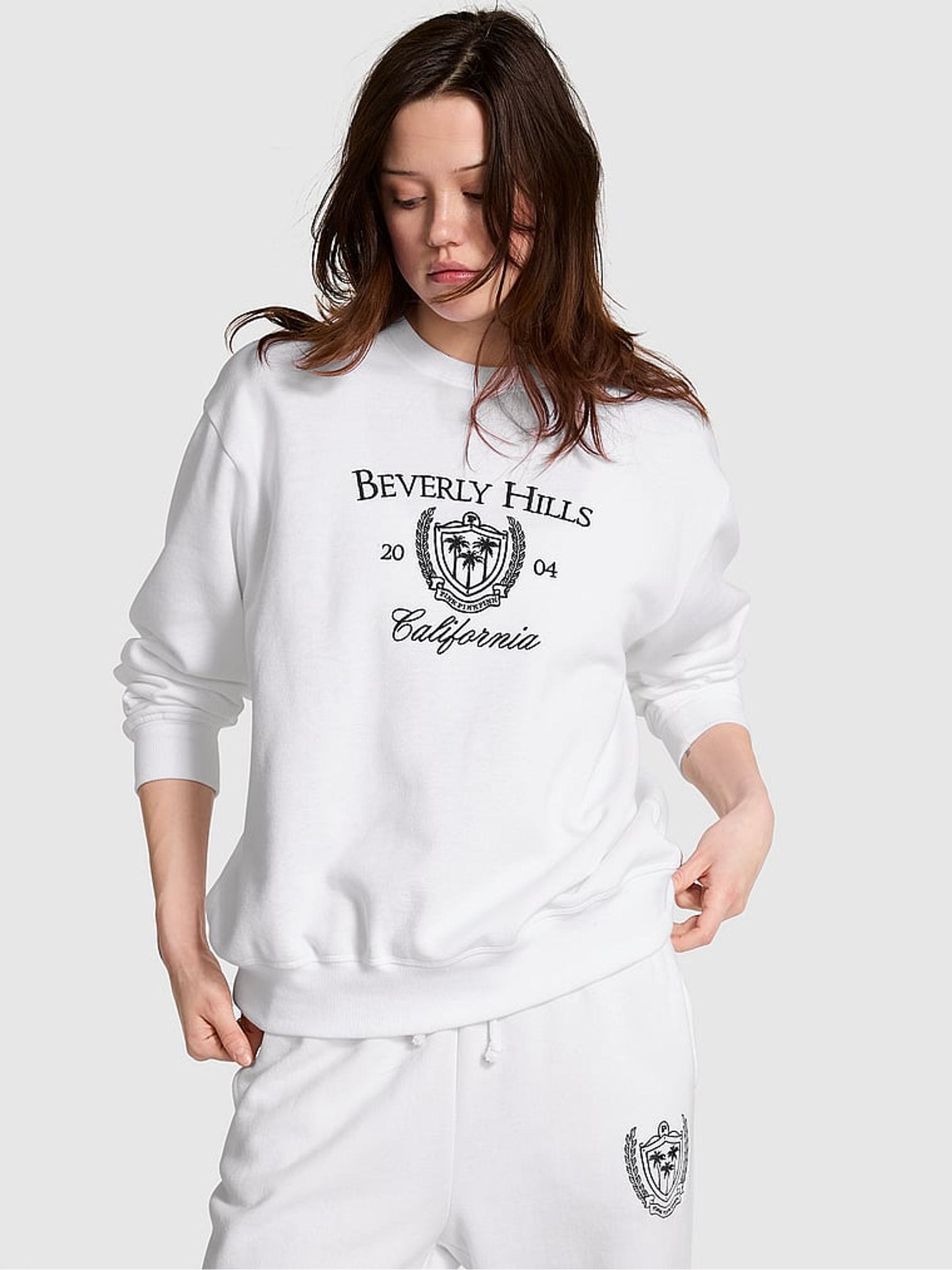 Optic White Fleece Fleece Sweatshirt - Image 1 of 1