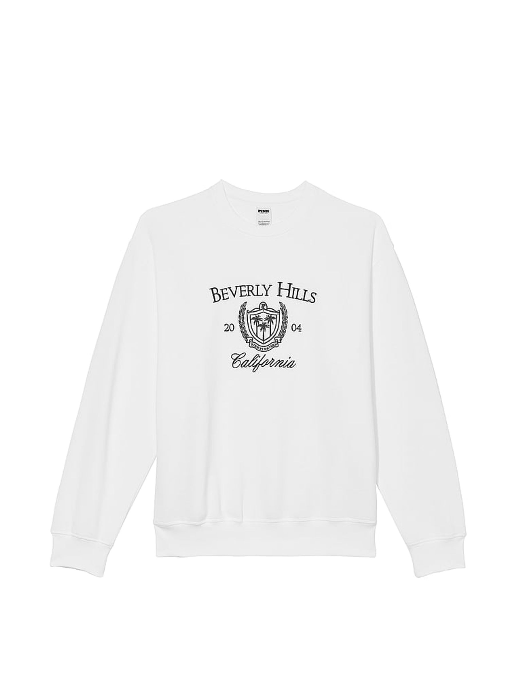 Optic White Fleece Fleece Sweatshirt - Image 3 of 3