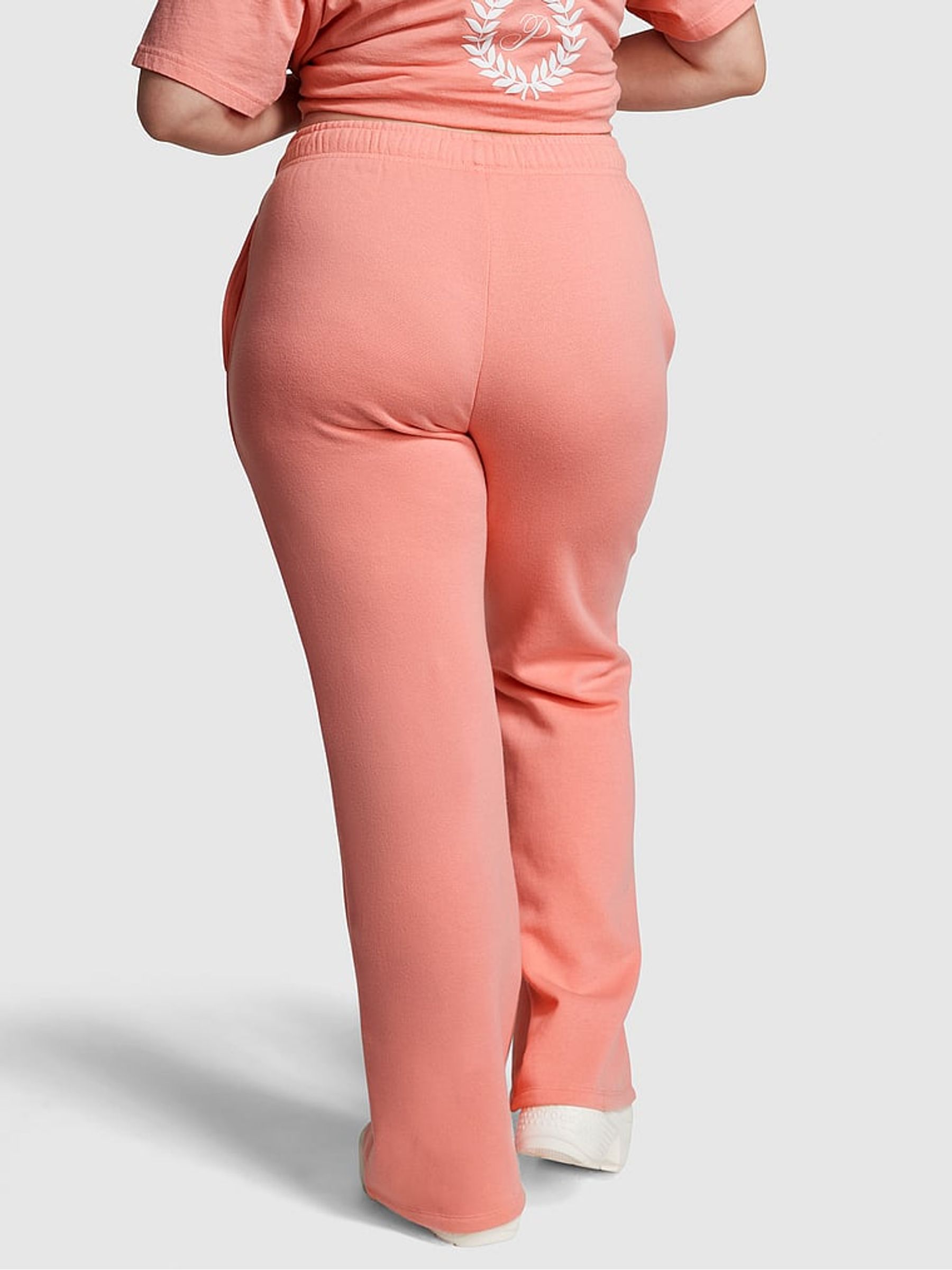 Passion Pink Flared Fleece Flare Jogger - Image 2 of 3