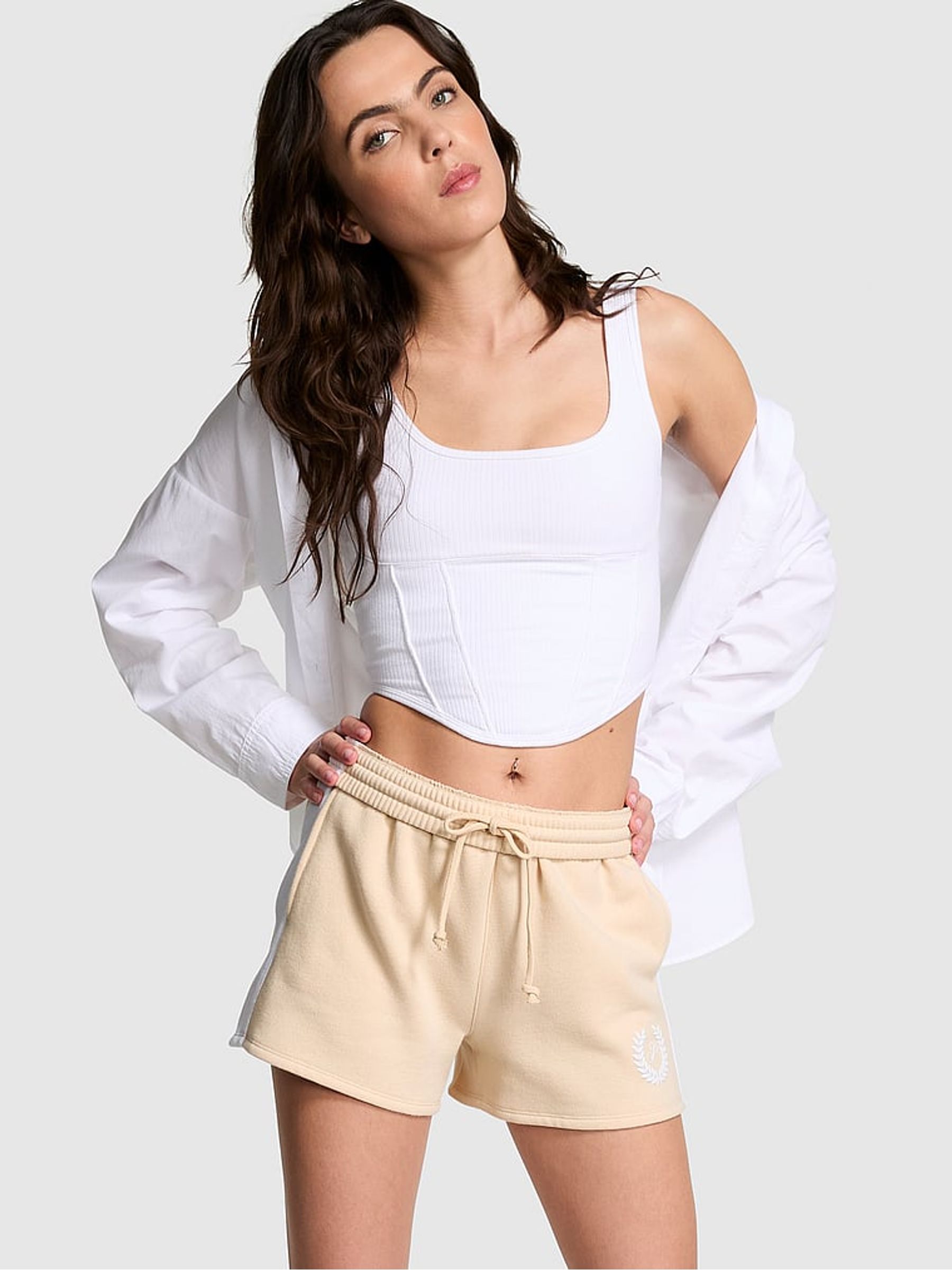 Canvas Cream Fleece Short - Image 1 of 1