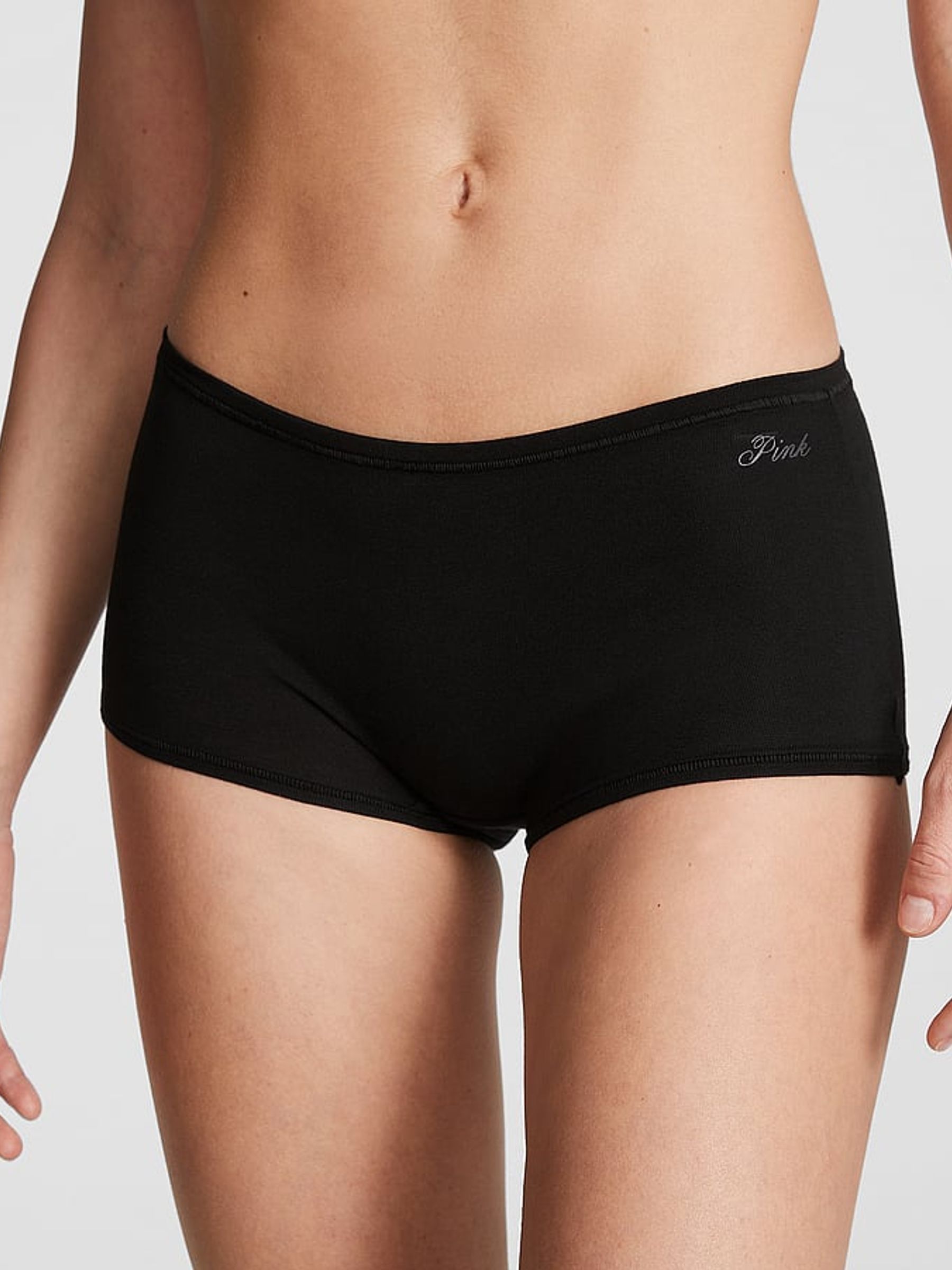 Black/Grey/White/Brown/Pink Short 5 Pack Knickers - Image 2 of 3