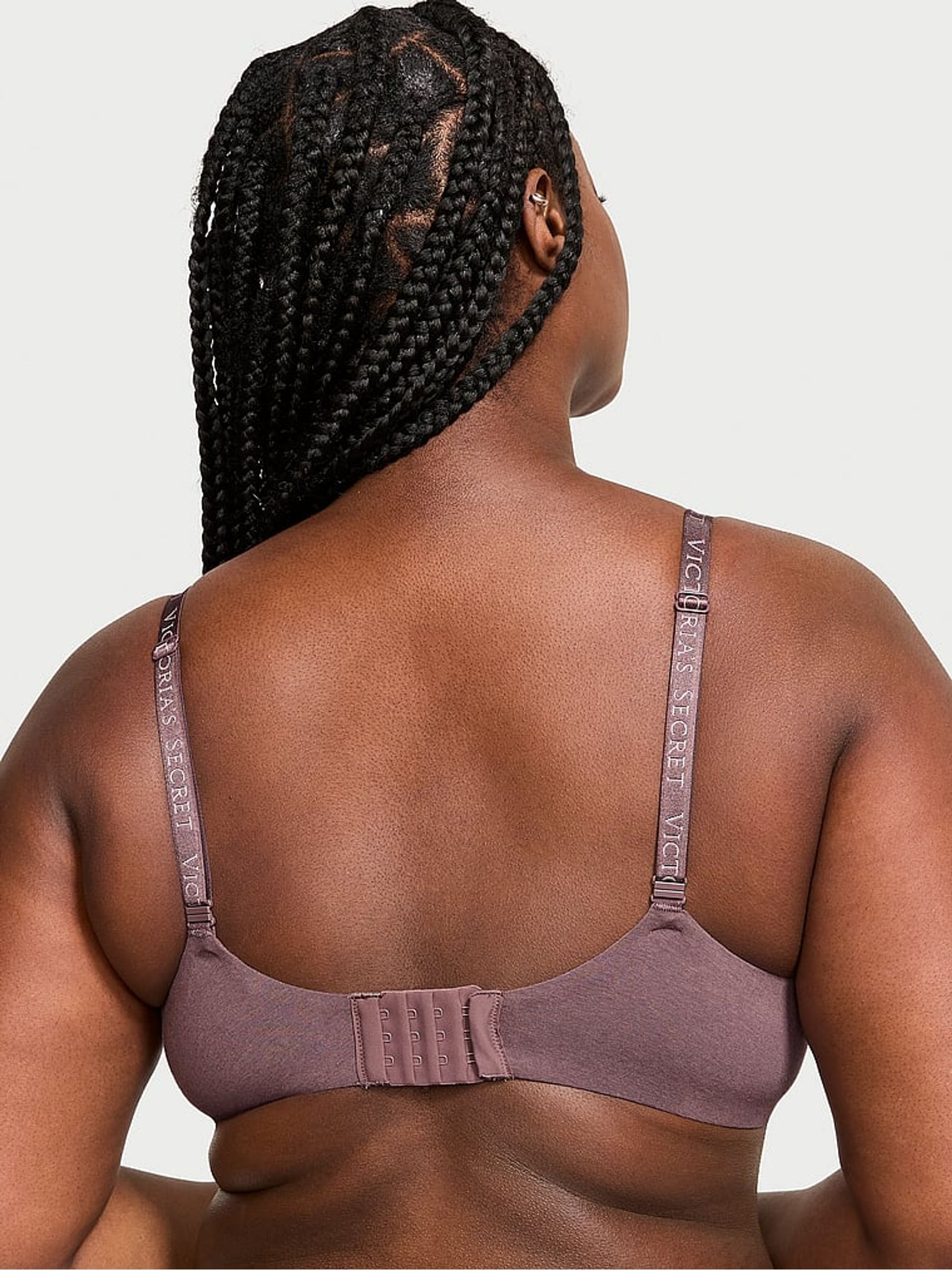 Cocoa Blush Purple Logo Strap Full Cup Lightly Lined Bra - Image 2 of 4 Cocoa Blush Purple Logo Strap Full Cup Lightly Lined Bra - Image 2 of 4