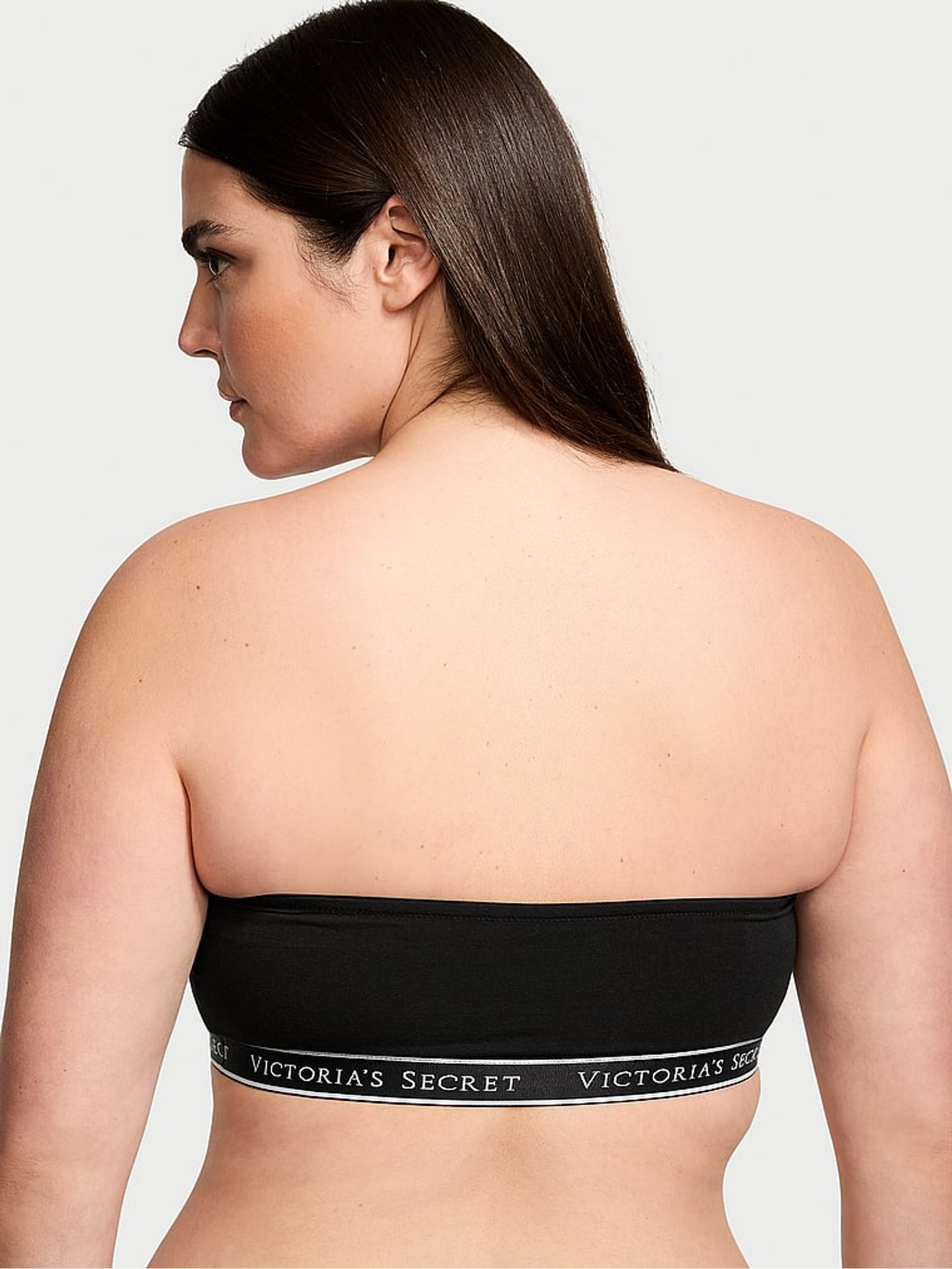 Black Bandeau Logo Bra - Image 2 of 3