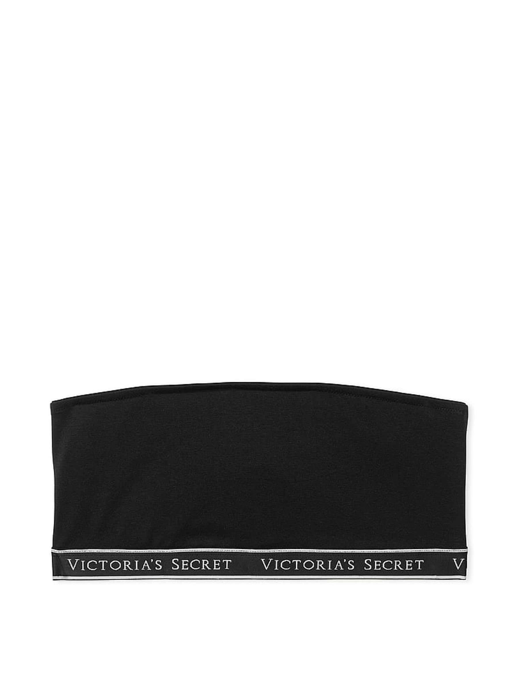 Black Bandeau Logo Bra - Image 3 of 3