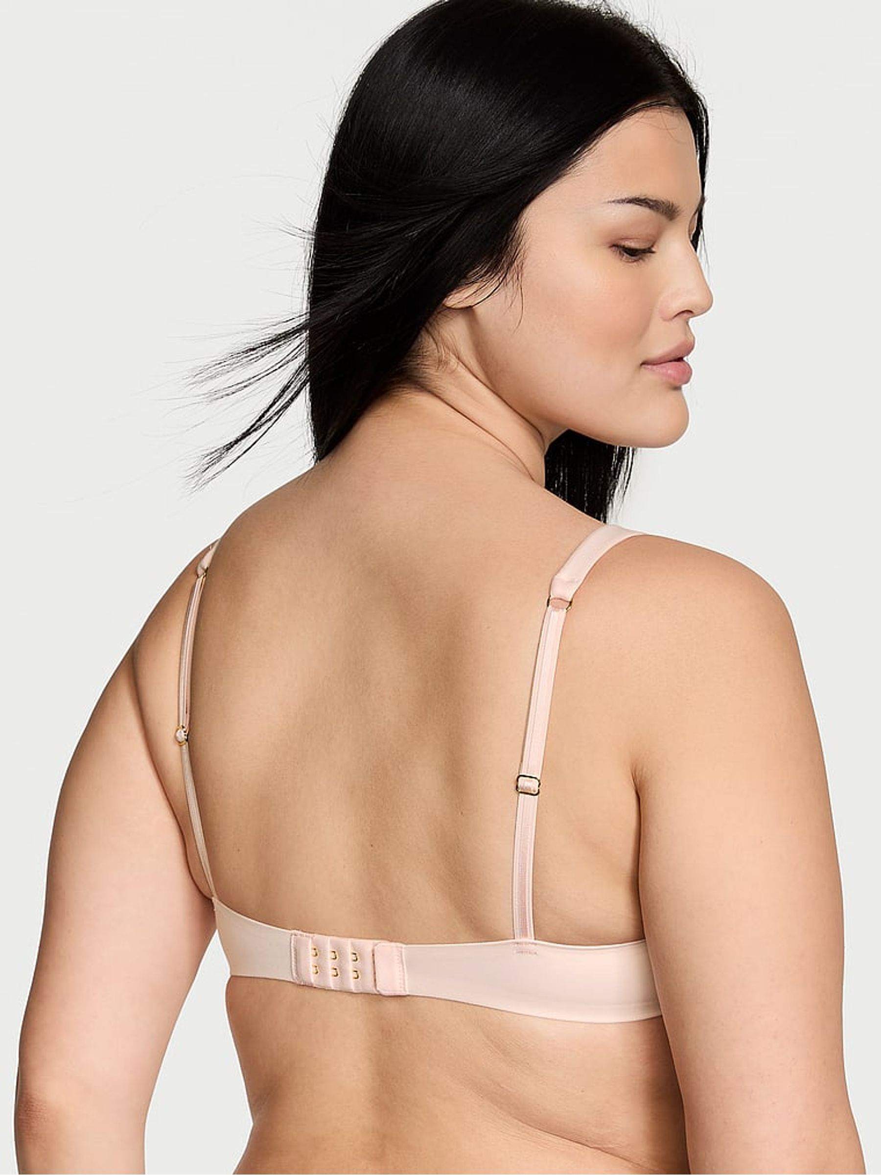 Purest Pink Mesh Unlined Full Coverage Bra - Image 2 of 3