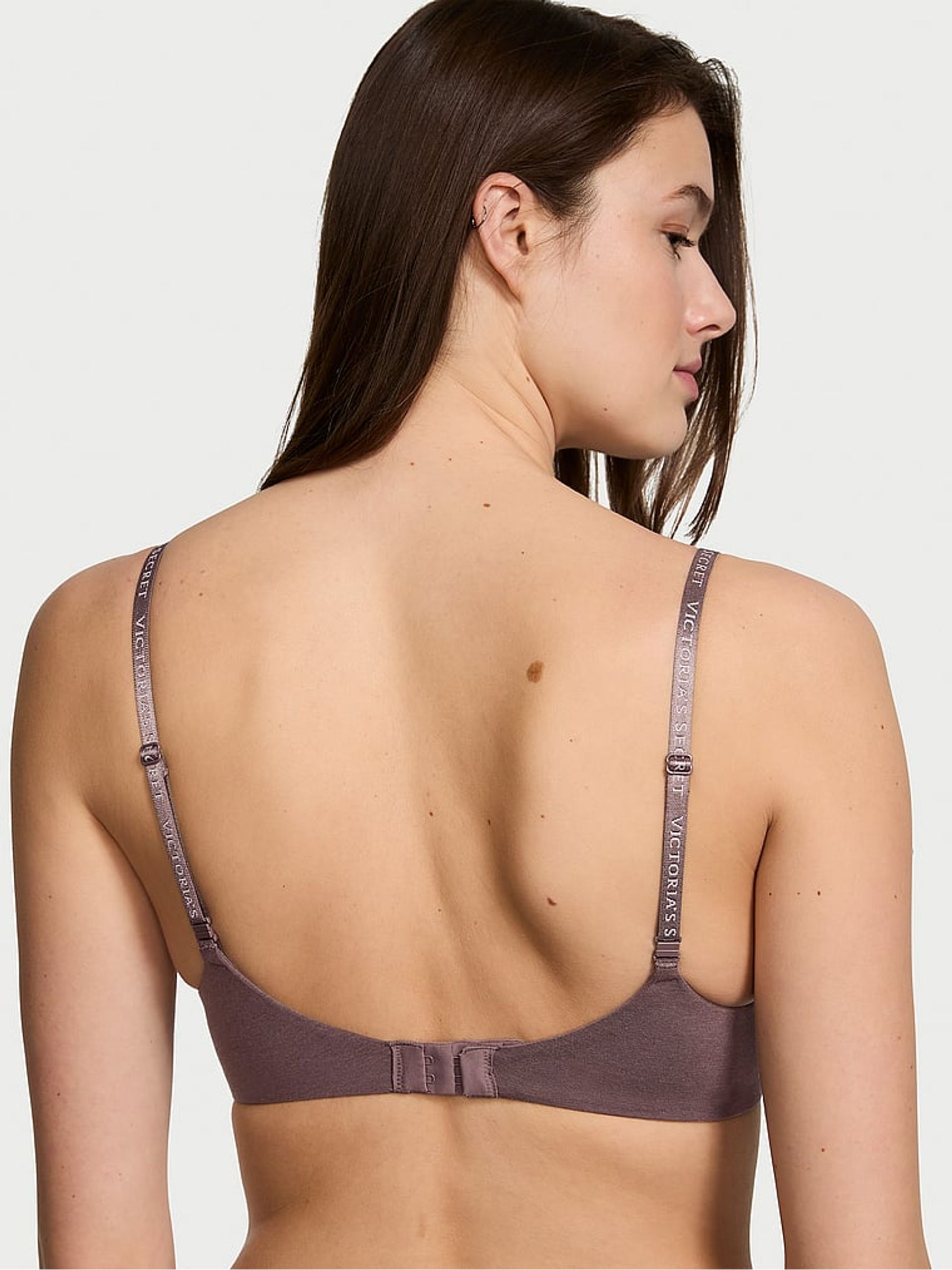 Cocoa Blush Purple Logo Strap Full Cup Push Up Bra - Image 2 of 4