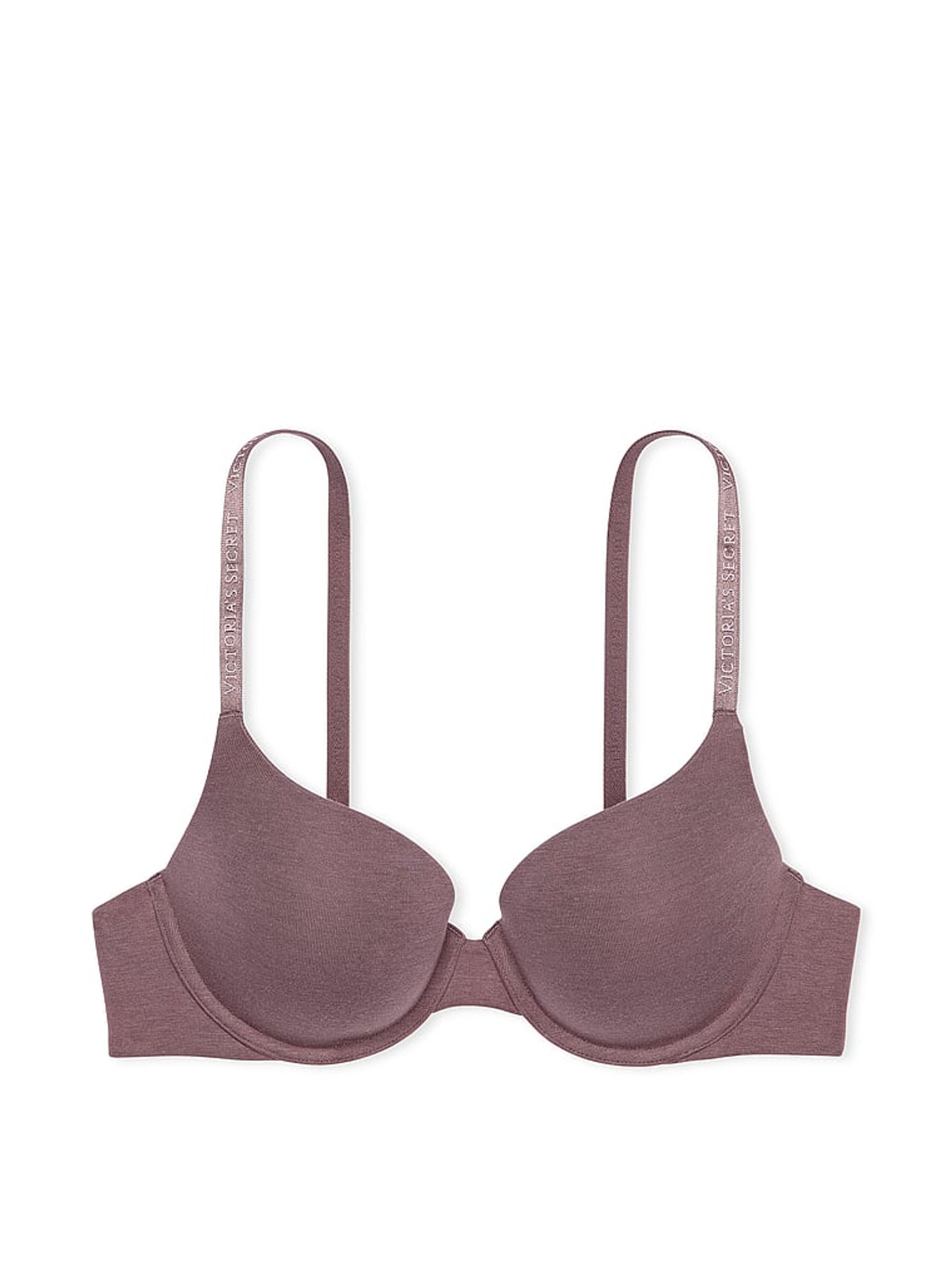 Cocoa Blush Purple Logo Strap Full Cup Push Up Bra - Image 4 of 4