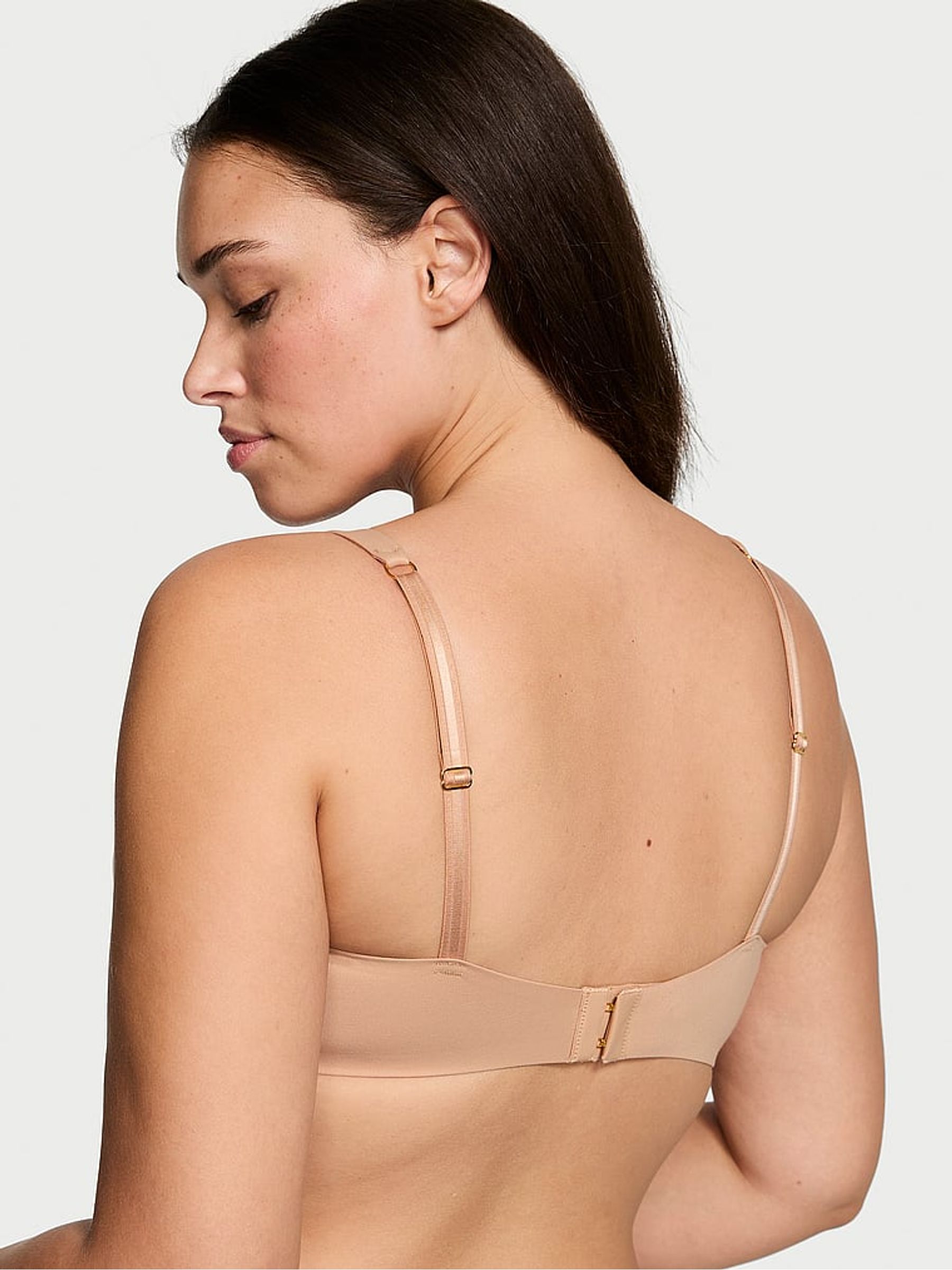 Praline Nude Mesh Unlined Full Coverage Bra - Image 2 of 4