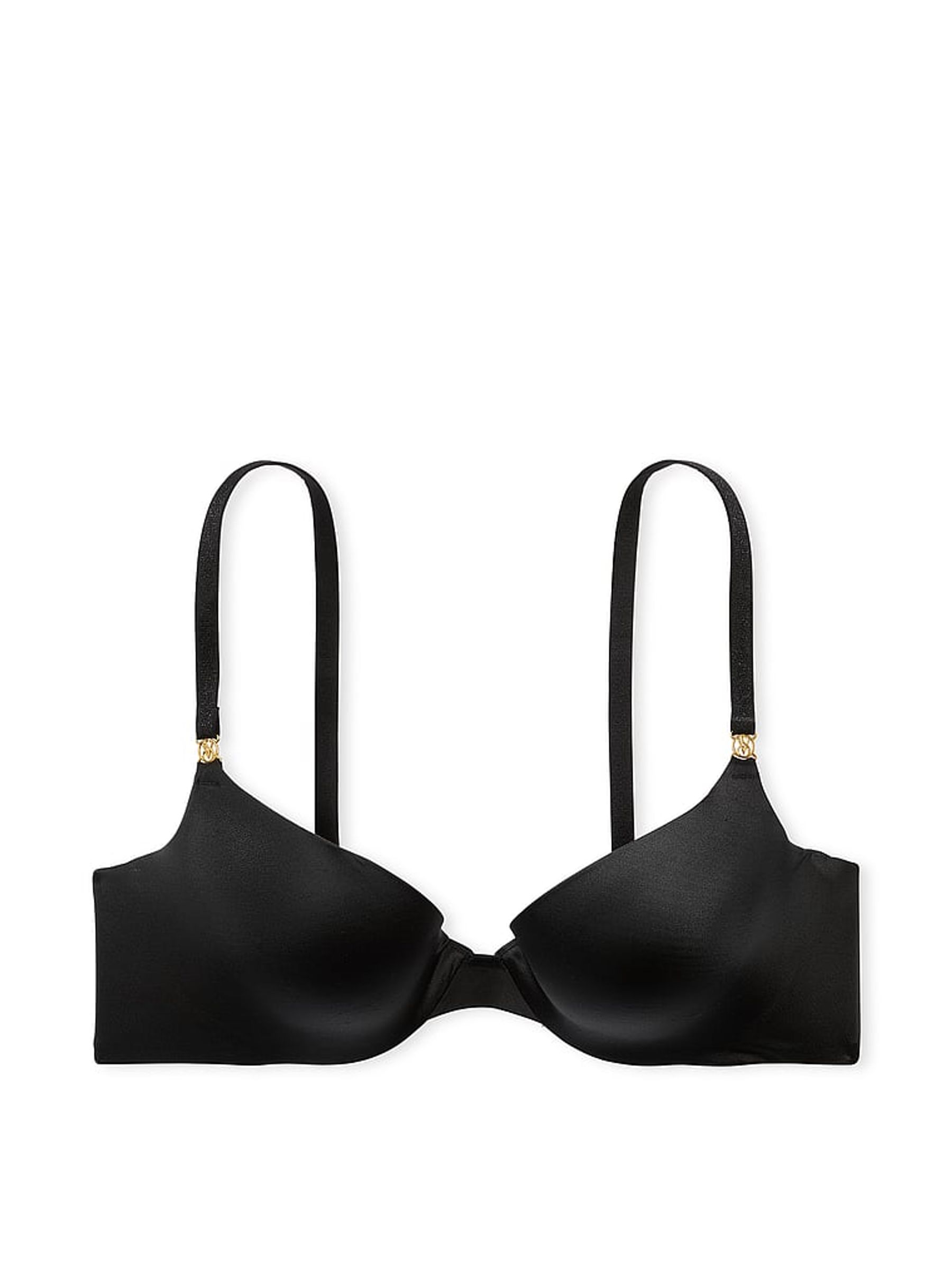 Black Smooth Icon Push Up Demi Bra - Image 3 of 3