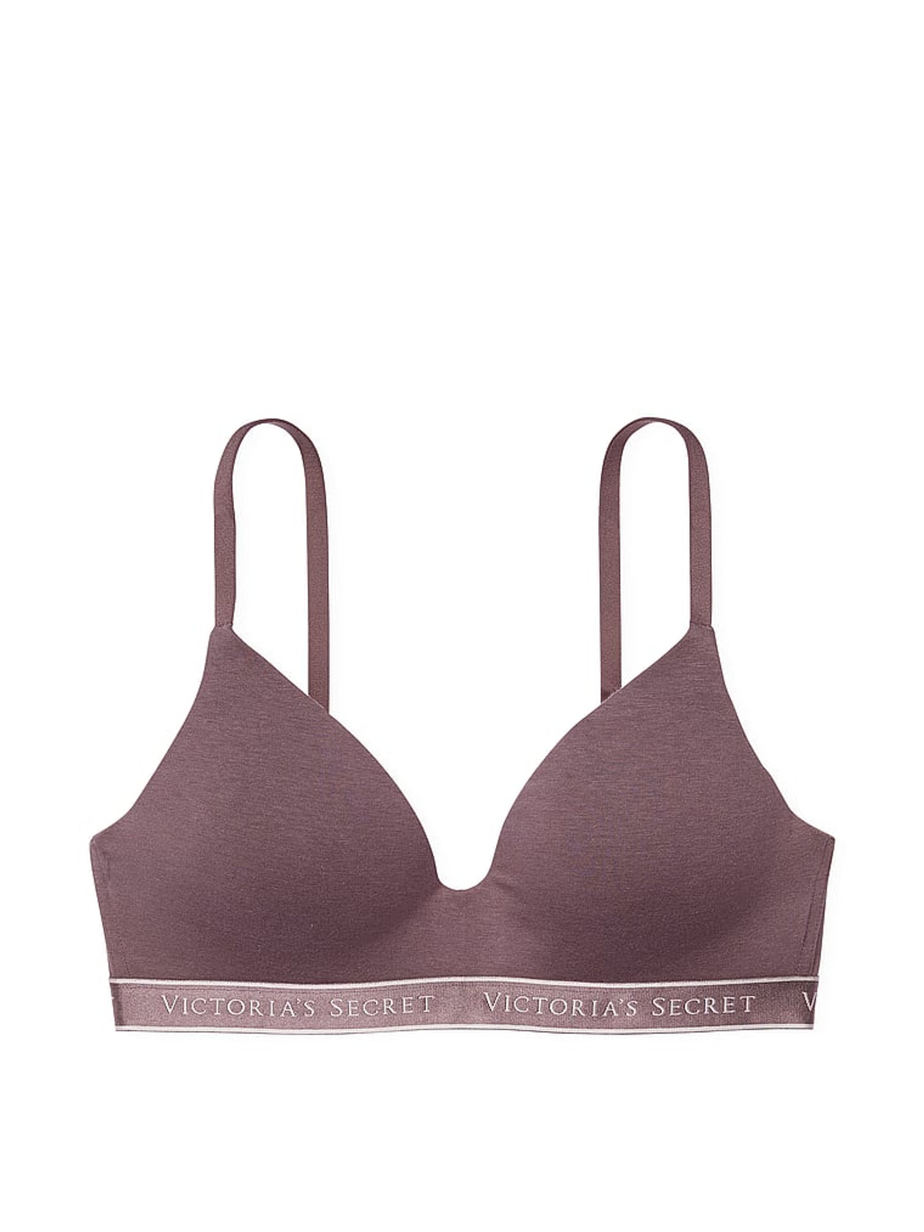 Cocoa Blush Purple Logo Band Non Wired Lightly Lined Bra - Image 4 of 4