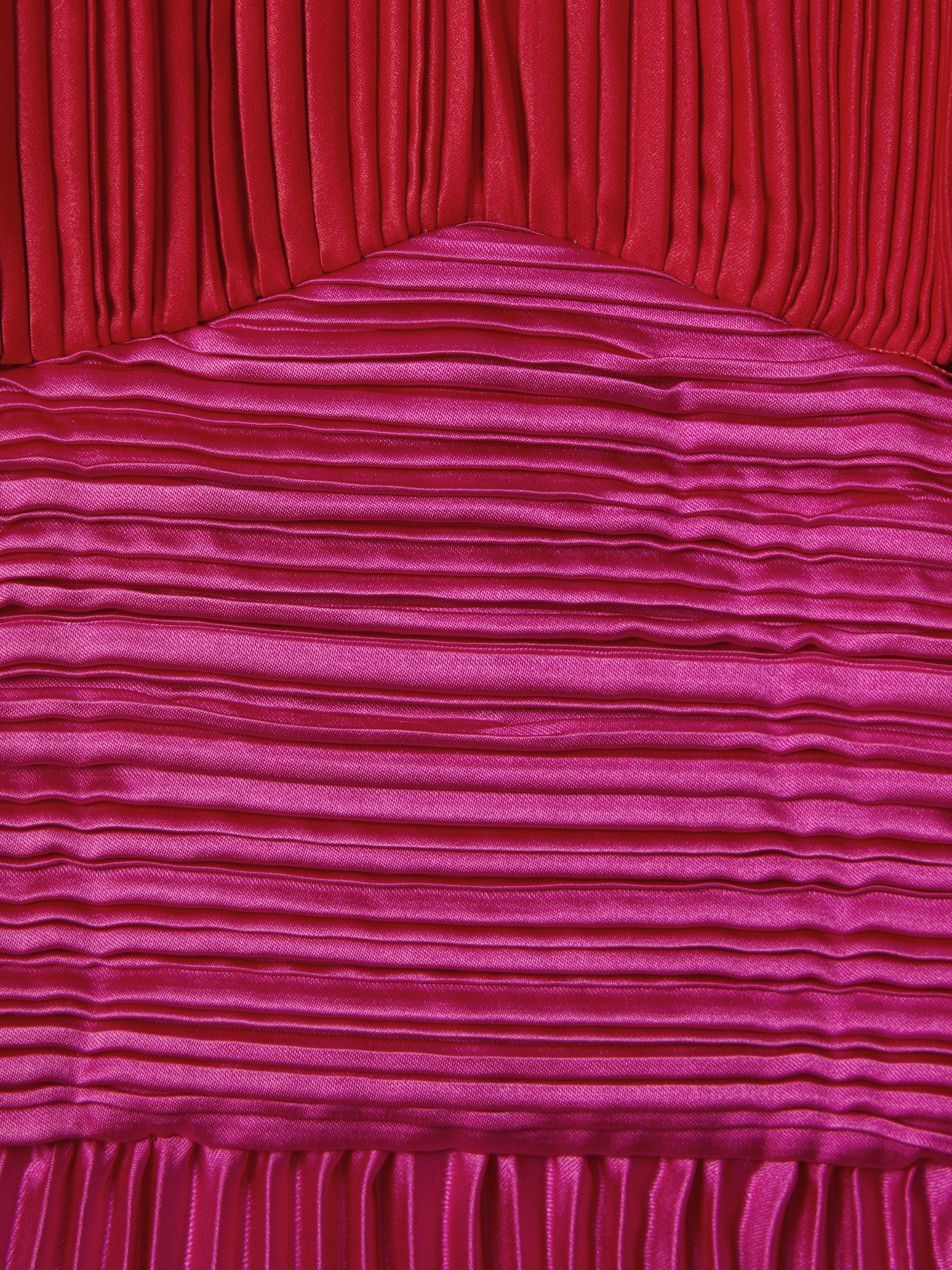 Amur Pleated Cut-Out Maxi Dress in Magenta - Image 5 of 5