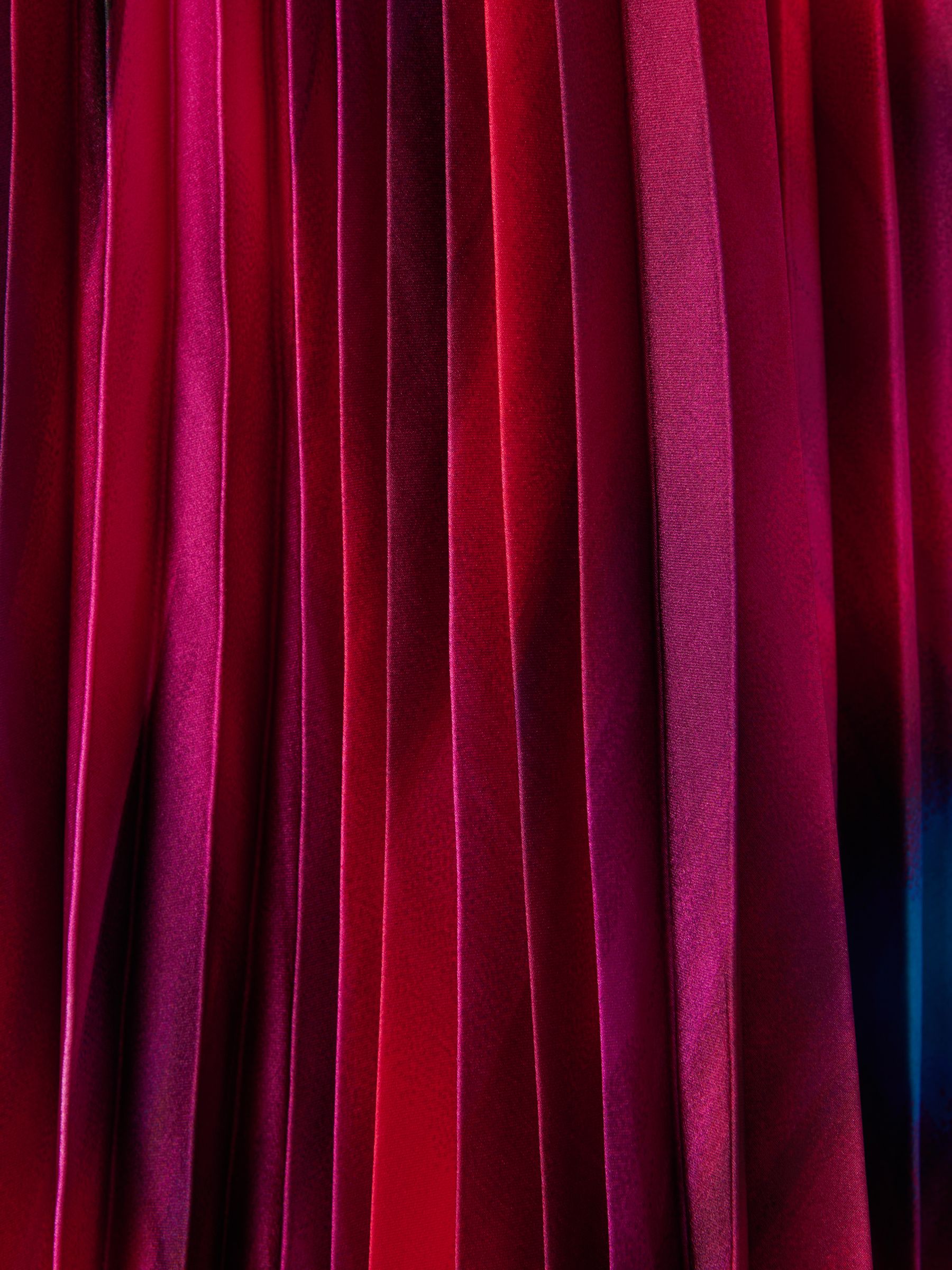 Amur Pleated Halter Neck Maxi Dress in Fire Ice - Image 6 of 6