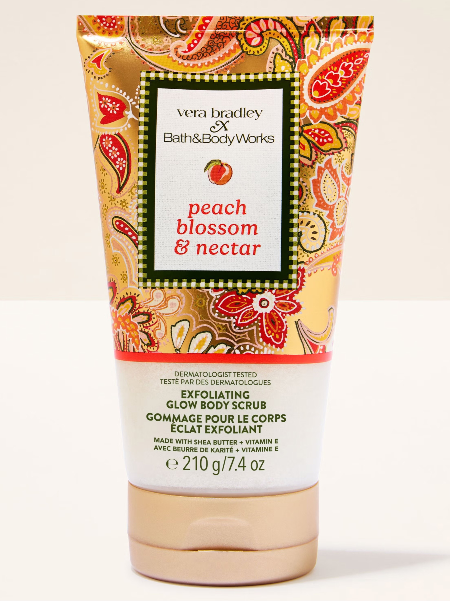 Peach Blossom and Nectar Exfoliating Glow Body Scrub 226g - Image 1 of 4 Peach Blossom and Nectar Exfoliating Glow Body Scrub 226g - Image 1 of 4